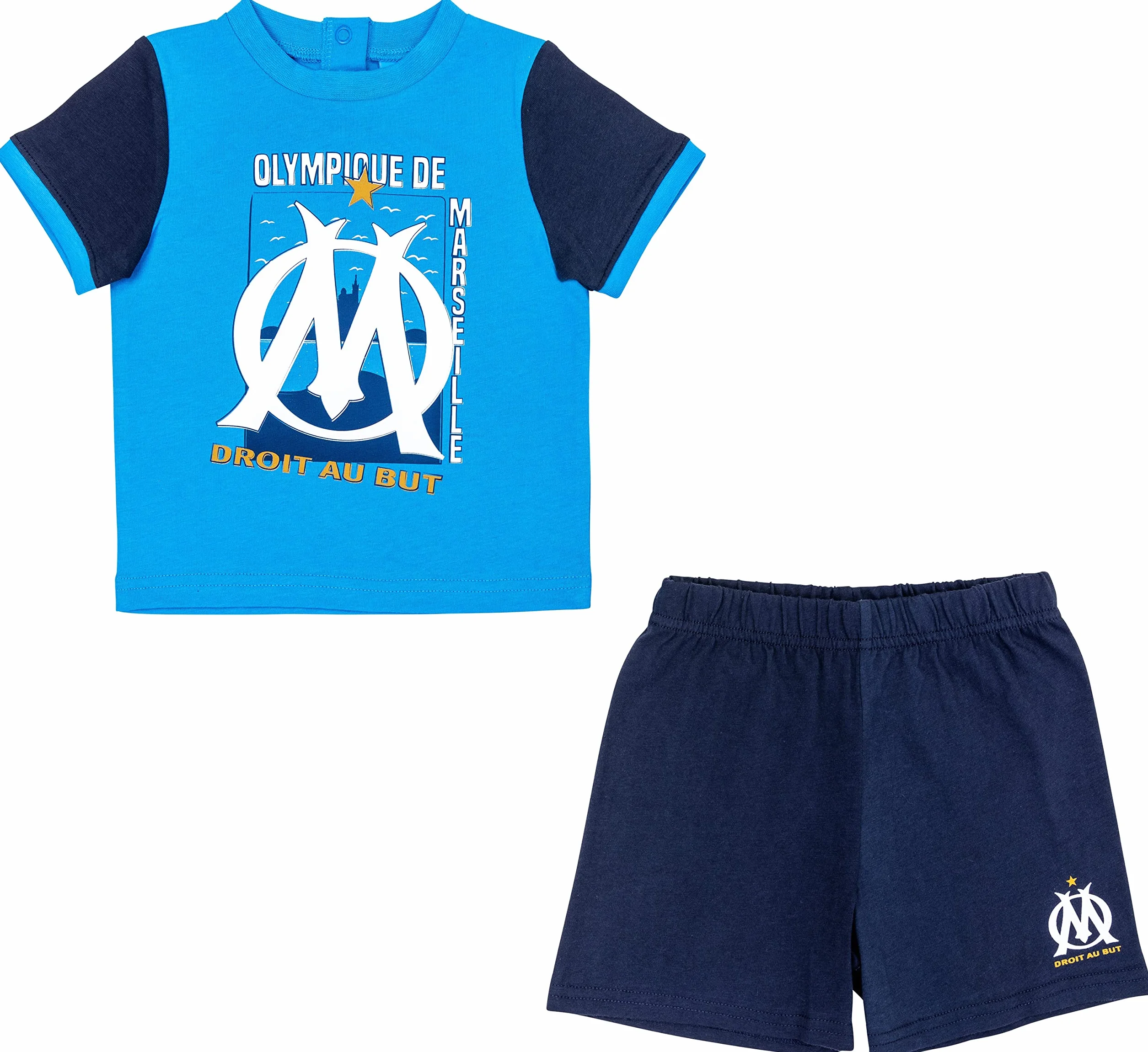 OLYMPIQUE DE MARSEILLE Ensemble t-Shirt Short bébé garçon Om Collection Officielle