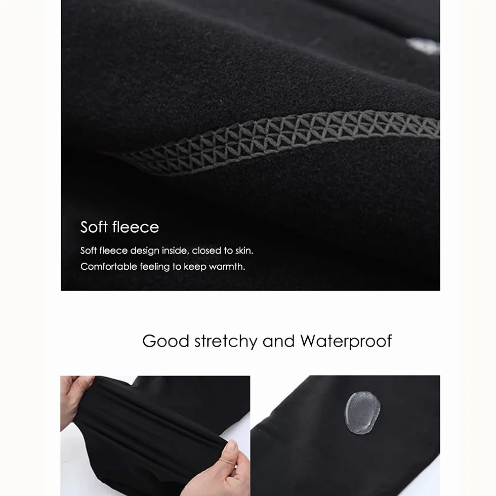 Pantalon de Patinage Artistique pour Fille et Femme - Noir - Polaire - Respirant