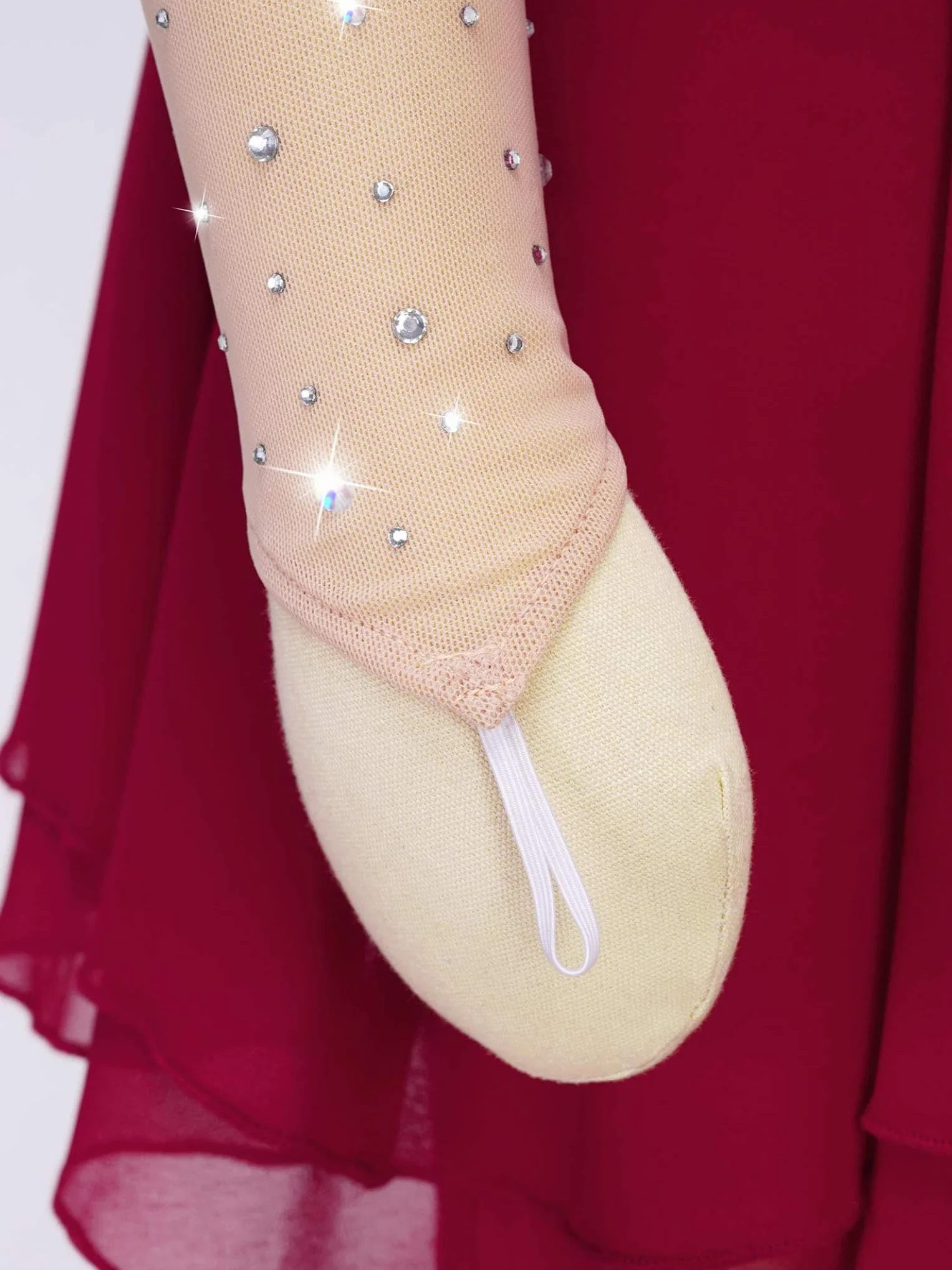 Justaucorps Robe Patinage Artistique Fille Enfant Gymnastique Ballet Danse Compétition
