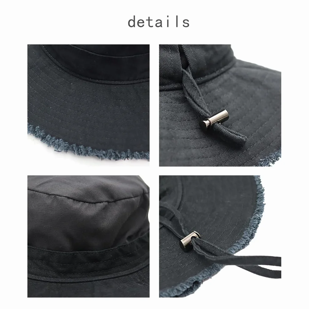 Chapeau Anti UV UPF 50+ Été Pliable à Large Bord Casquette Visière Capeline Plage