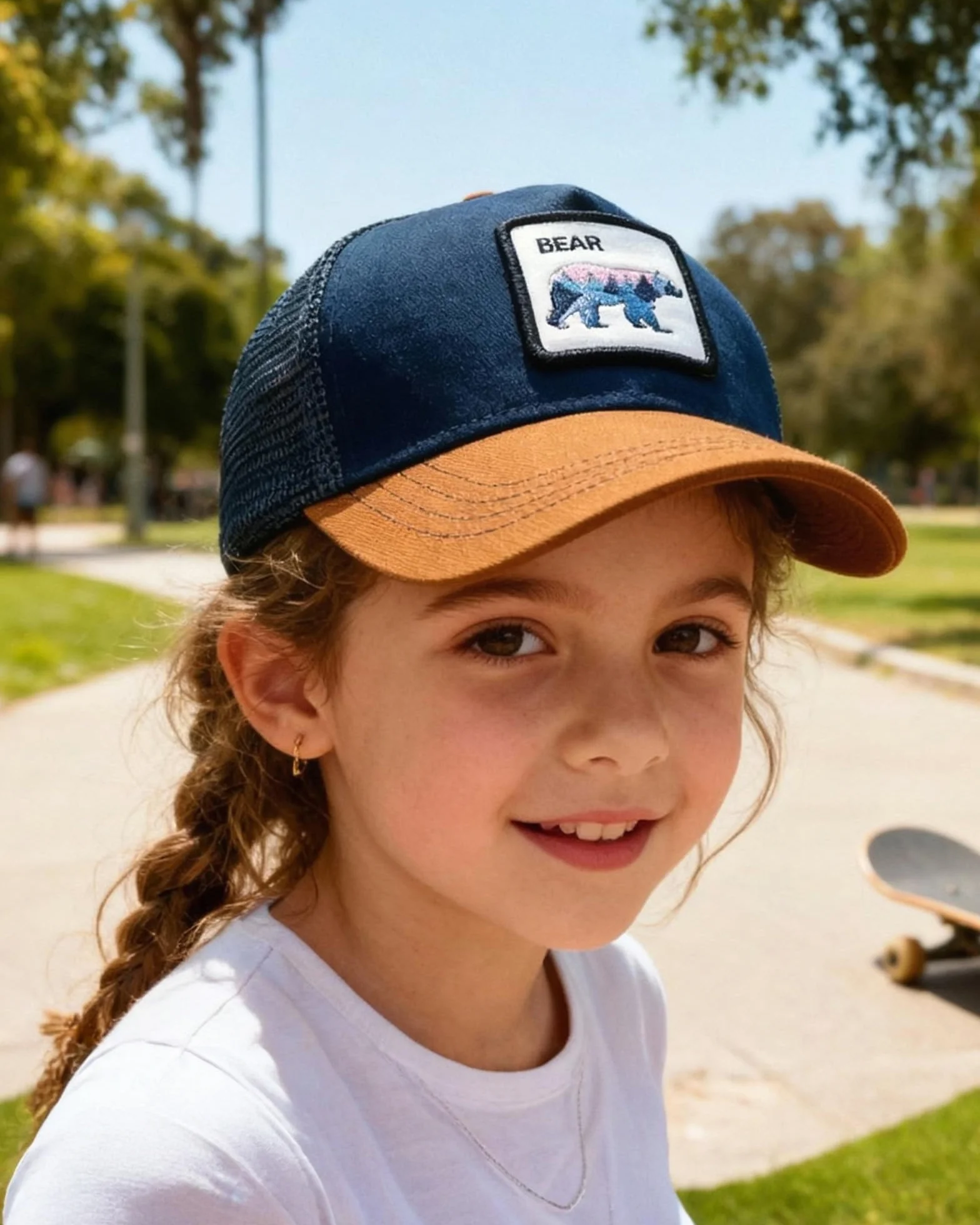 Casquettes Trucker Enfants Garçons Filles Chapeau Baseball Snapback Mesh 2-6 Ans