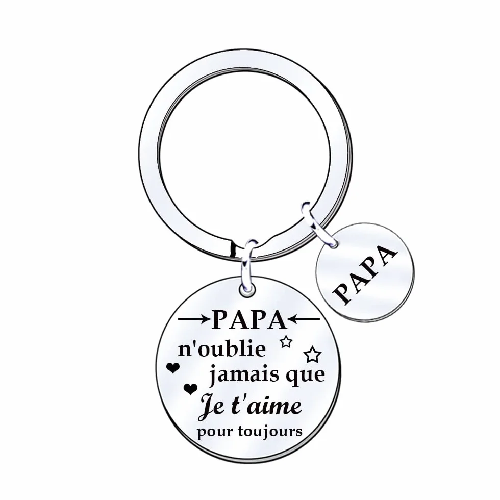 Porte-cles Papa Cadeau Original Fete des Peres Anniversaire