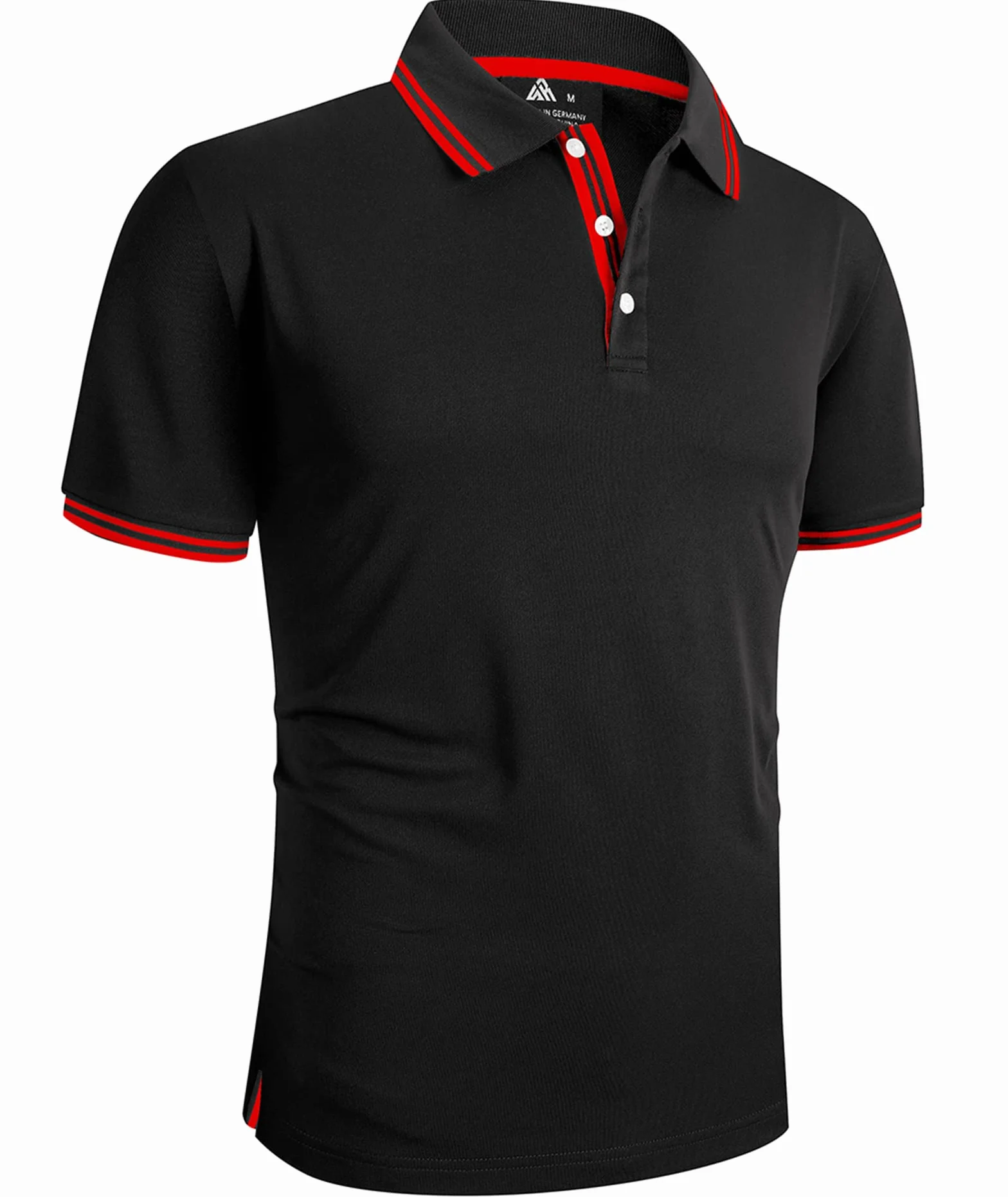 Geeksport Polos Hommes Manches Courtes T-Shirts Sport Séchage Rapide Respirant Polo Chemise Golf Extérieur