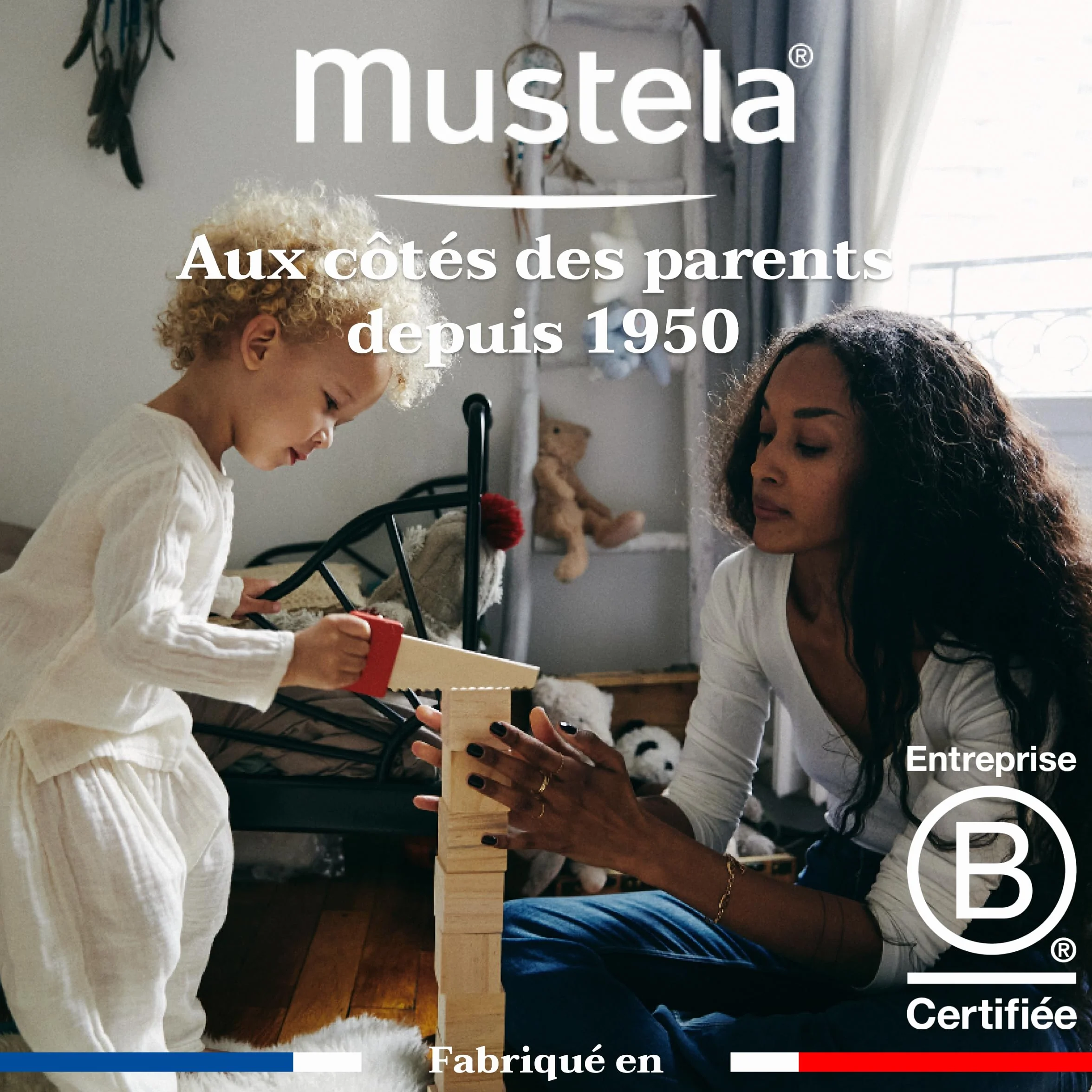 Mustela Shampoing Doux Bébé Nettoyage en Douceur Dès la Naissance Démêle Ne Pique pas les Yeux 95% Ingrédients Naturelle Shampooing Végan Peaux Normales