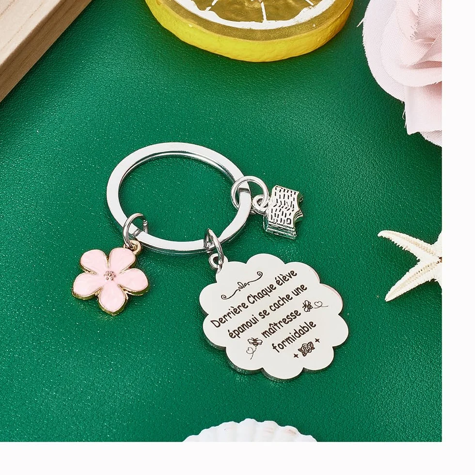 Cadeau Maitresse Porte Clef Noel Fin D'année Original