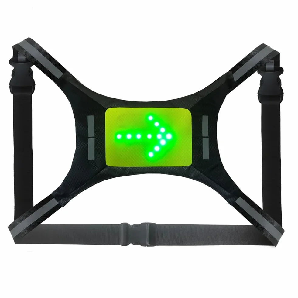 Gilet Réfléchissant LED Clignotants Cyclisme Course à Pied