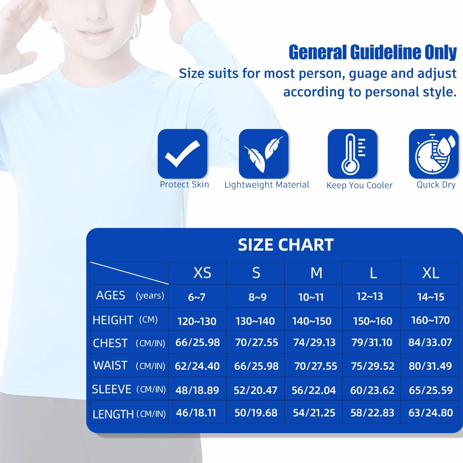 MEETWEE Garçon Rashguard Manches Longues UV Protection Solaire UPF50+ Chemise Natation Enfants T-Shirt de Bain Séchage Rapide Surf Beach Pool