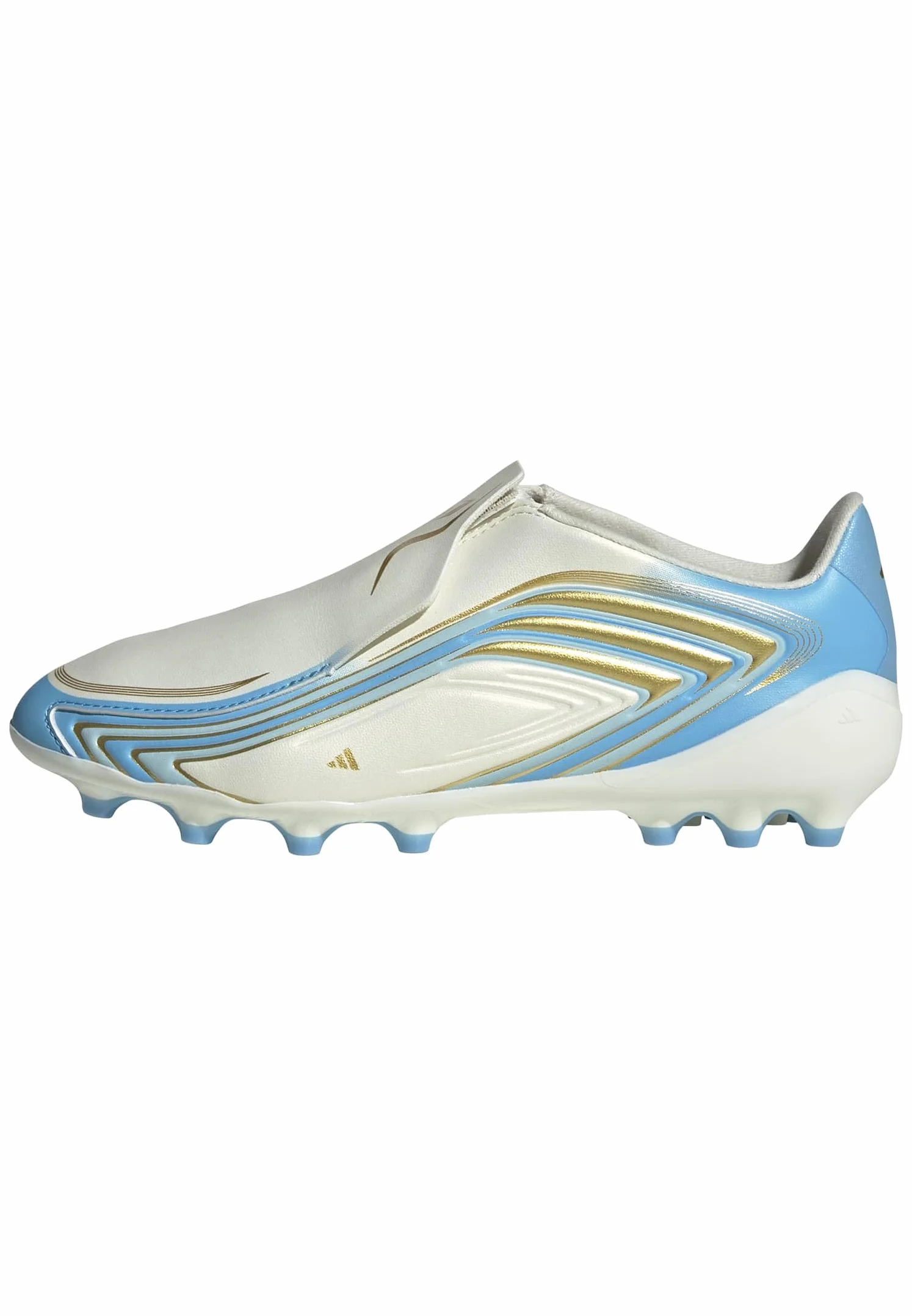 Adidas F50 Messi Chaussure de Football sans Lacets Terrain synthétique Enfants