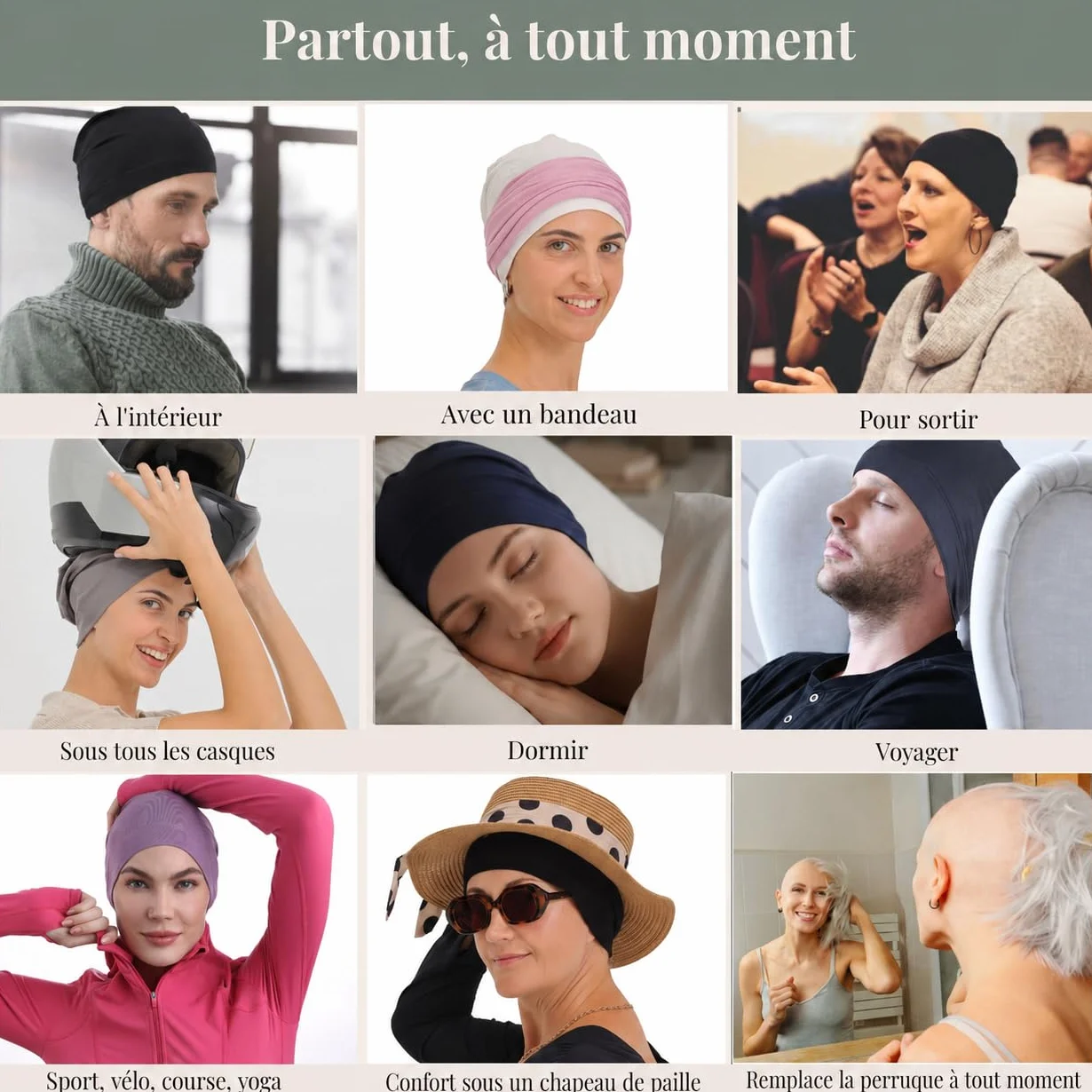 Bonnet Chimio en Bambou pour Femmes et Hommes – Ultra-Doux et Respirant pour l'Alopecie