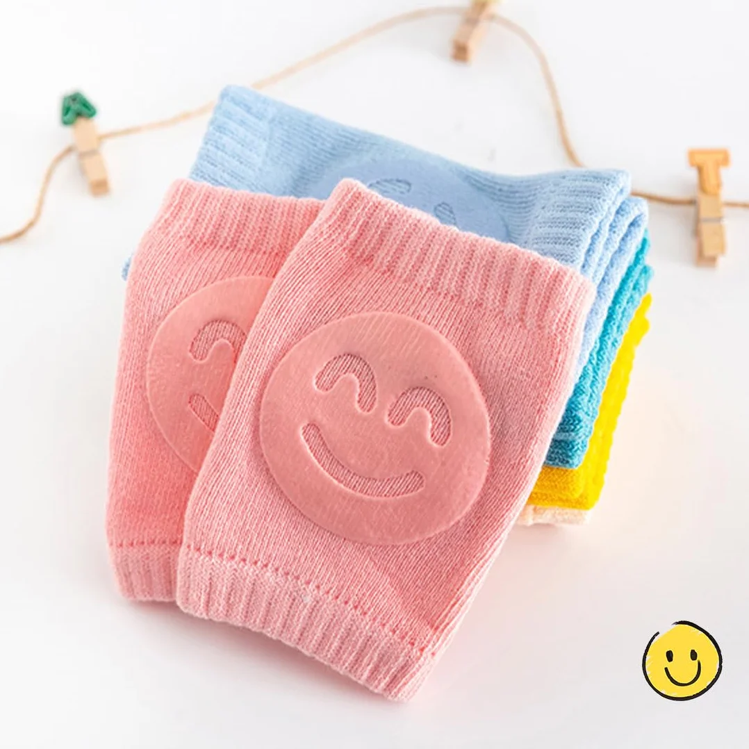 Genouillères Bébé Antidérapantes 5 Paires Protection Genoux Rampants Multicolore