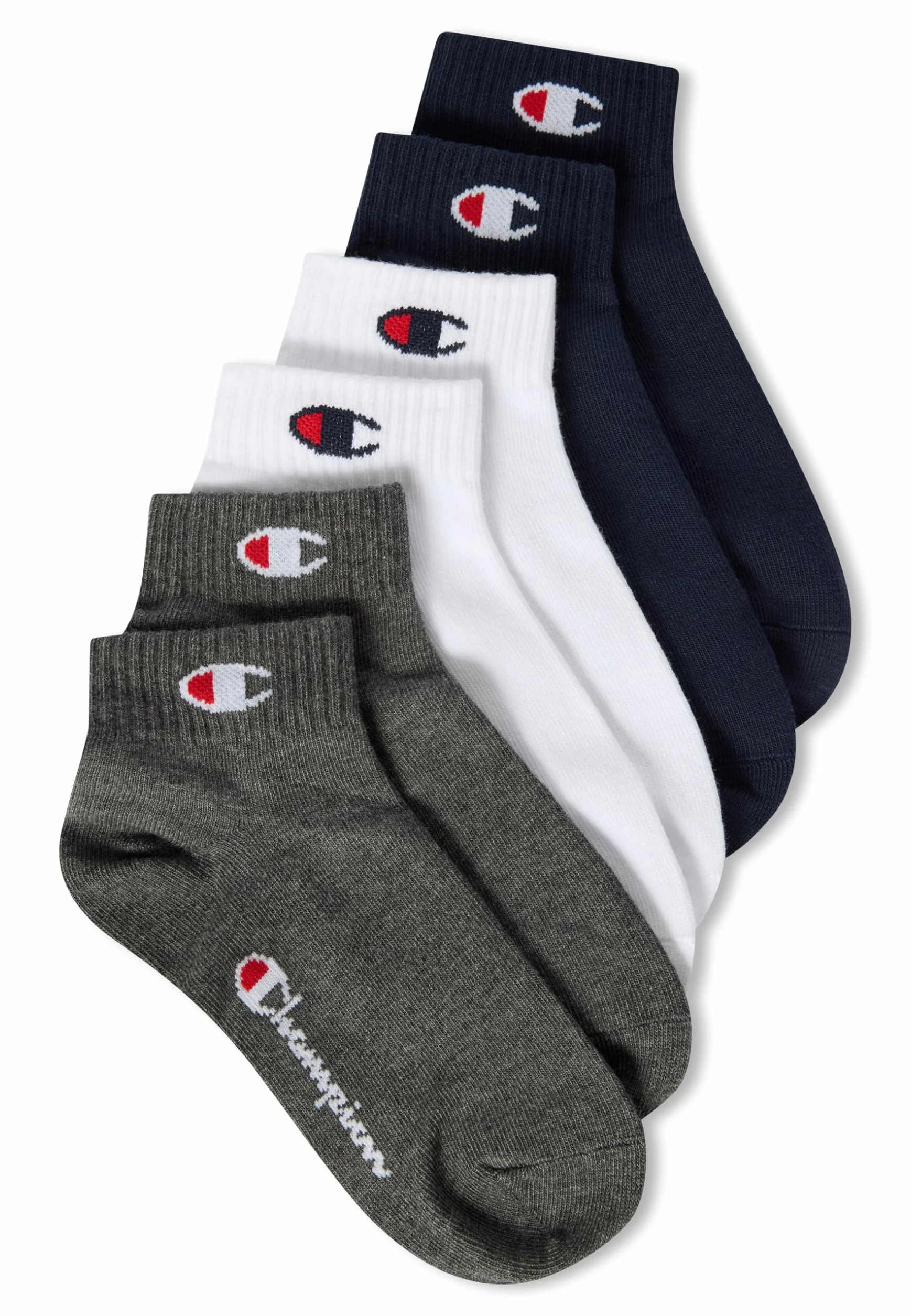 Champion Core Socks Junior Quarter Chaussettes de doublure Unisexe Lot de 6