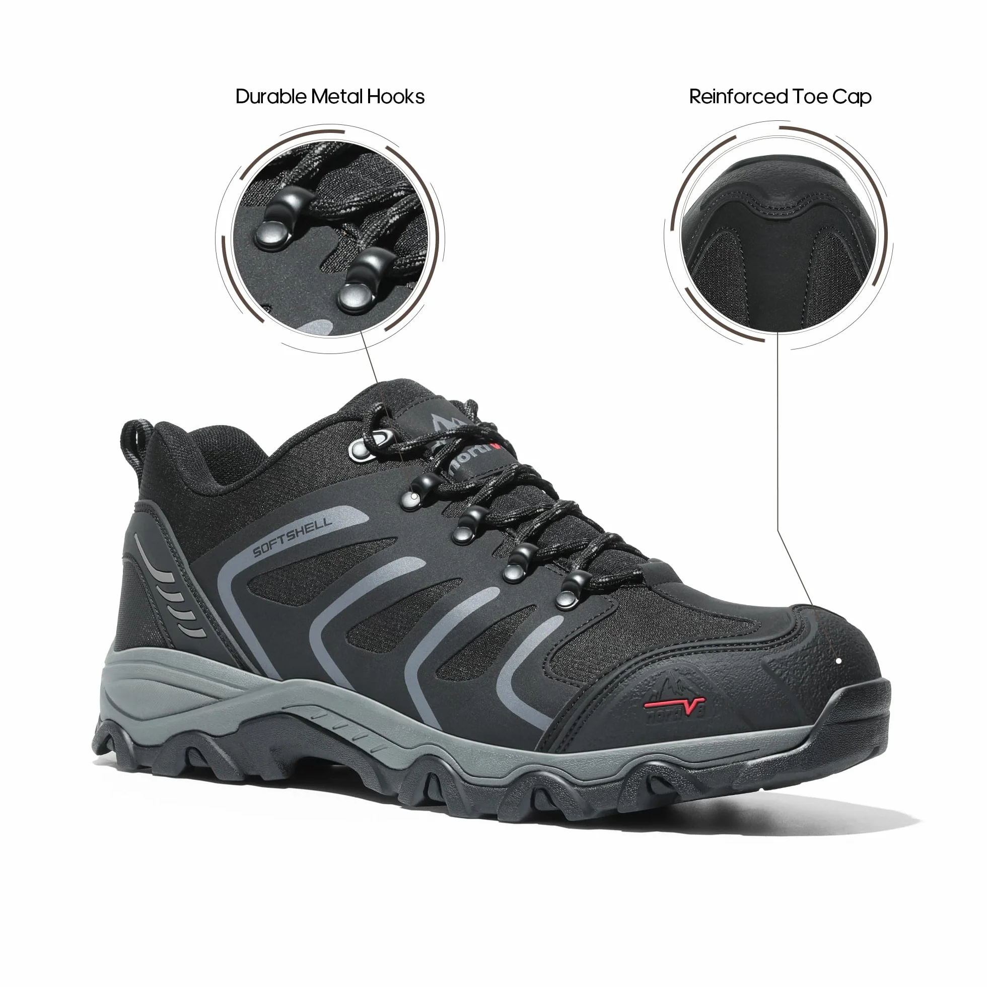 NORTIV 8 Chaussures De Randonnée Imperméables pour Hommes Légères Plein Air