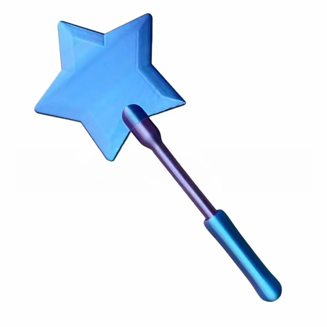 Baguette Magique Étoile Porte-Cartes sans Contact, Impression 3D, Portable, Enfant, Cosplay, Magicien (Blue-Violet)