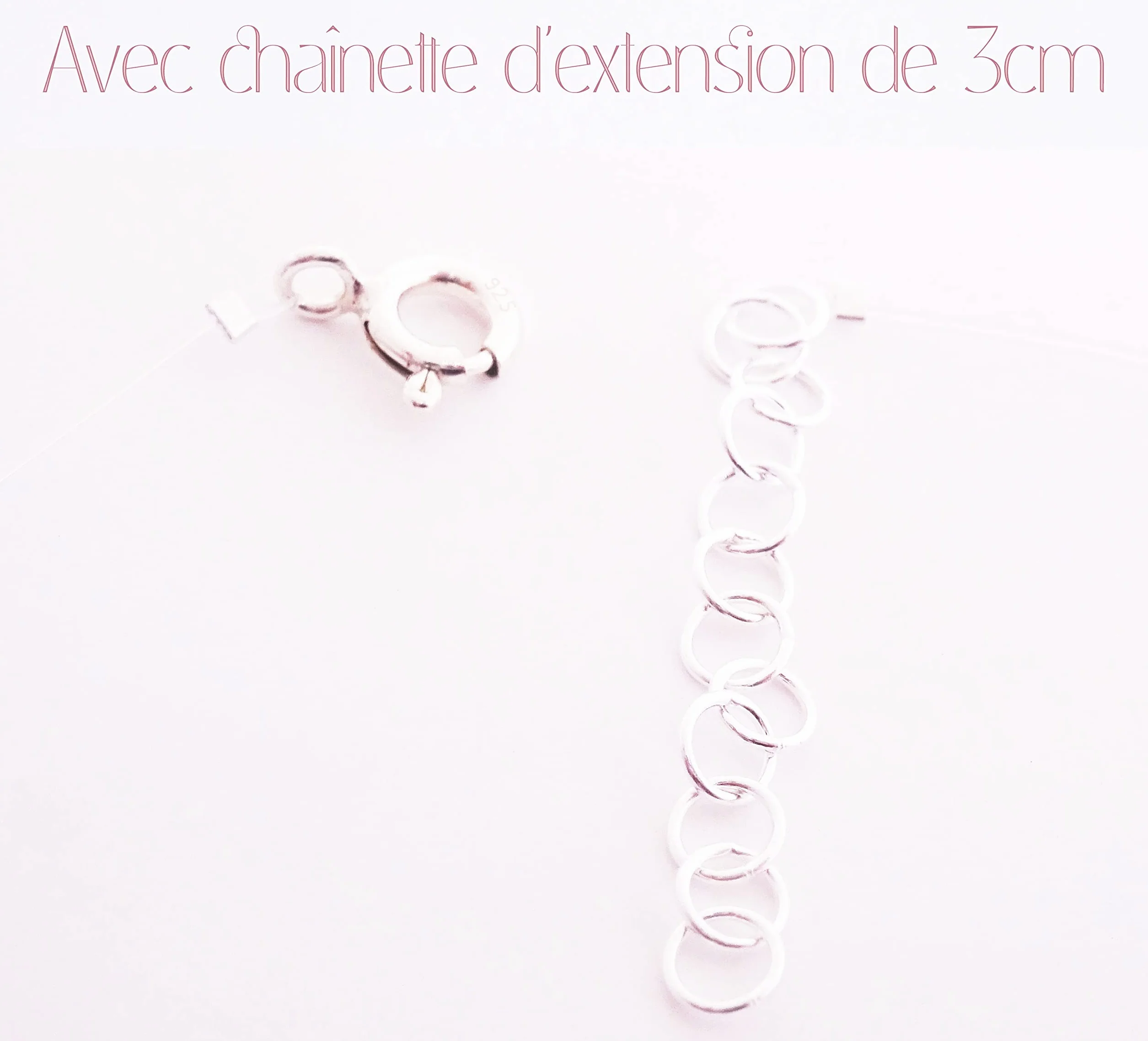 Collier transparent ARGENT 925 Petit ou Grand Solitaire Pure Brillance Fil de Nylon Pêche invisible Ras de cou Pendentif brillant Diamant Zircon