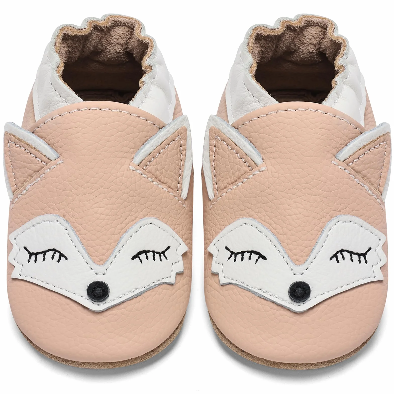 Chausson Bébé Cuir Souple Premiers Pas IceUnicorn Garçon Fille