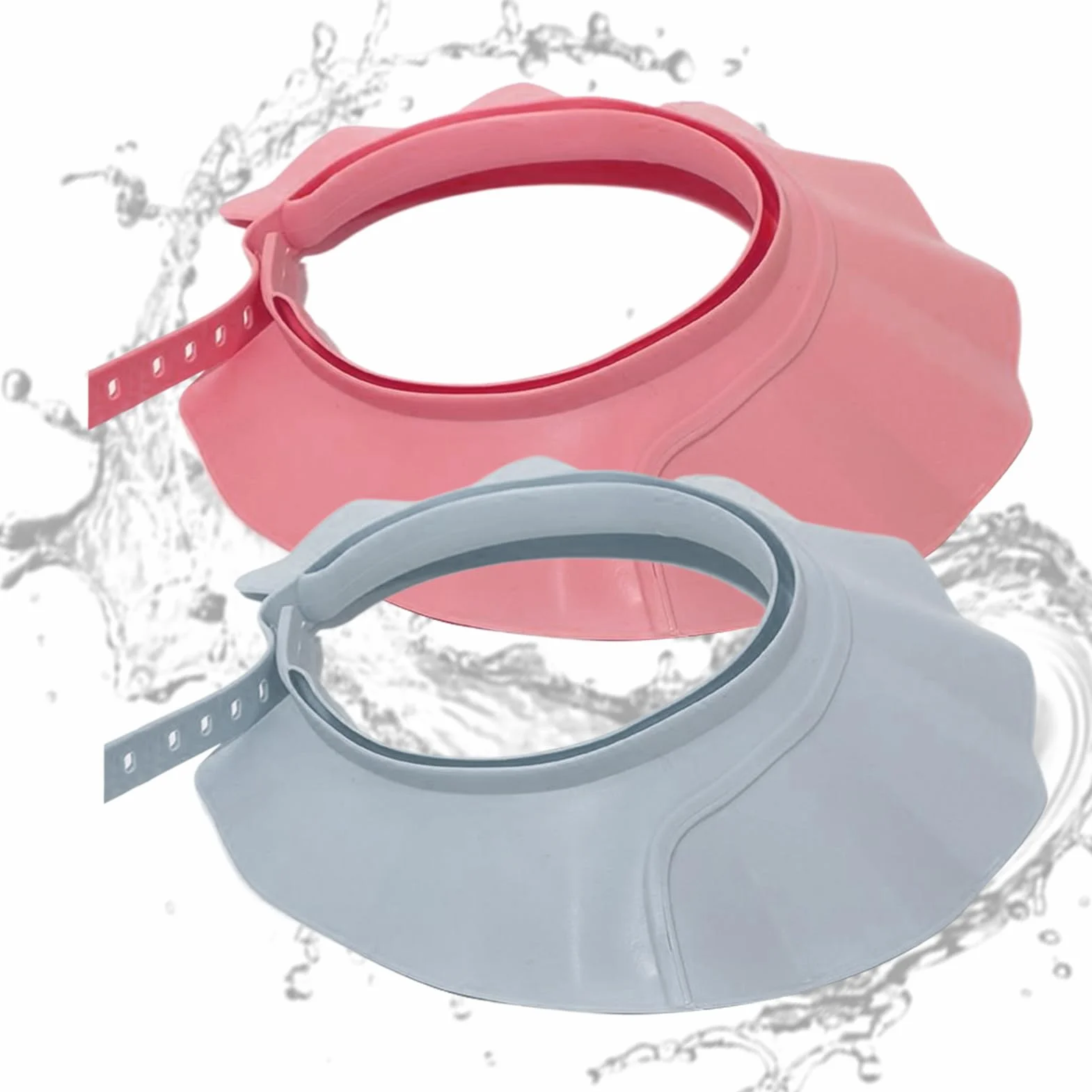 Visière De Bain Imperméable 2 Pièces Sangle Réglable Bouclier Doux Sécurisée Pour Adultes Natation