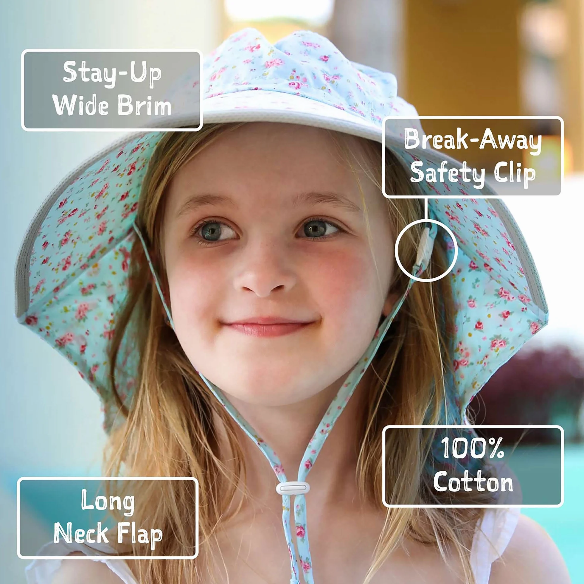 Jan & Jul Adjustable Quick Dry Sun Protection Hat UV Protection