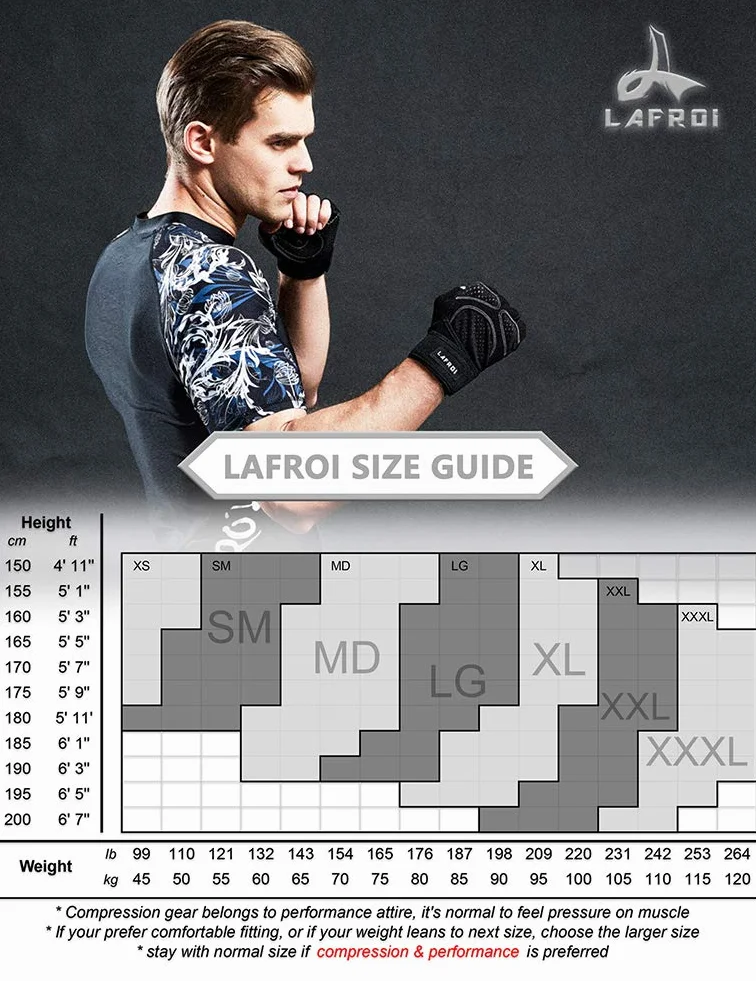LAFROI Maillot de Compression à Manches Courtes UPF 50+ pour Homme