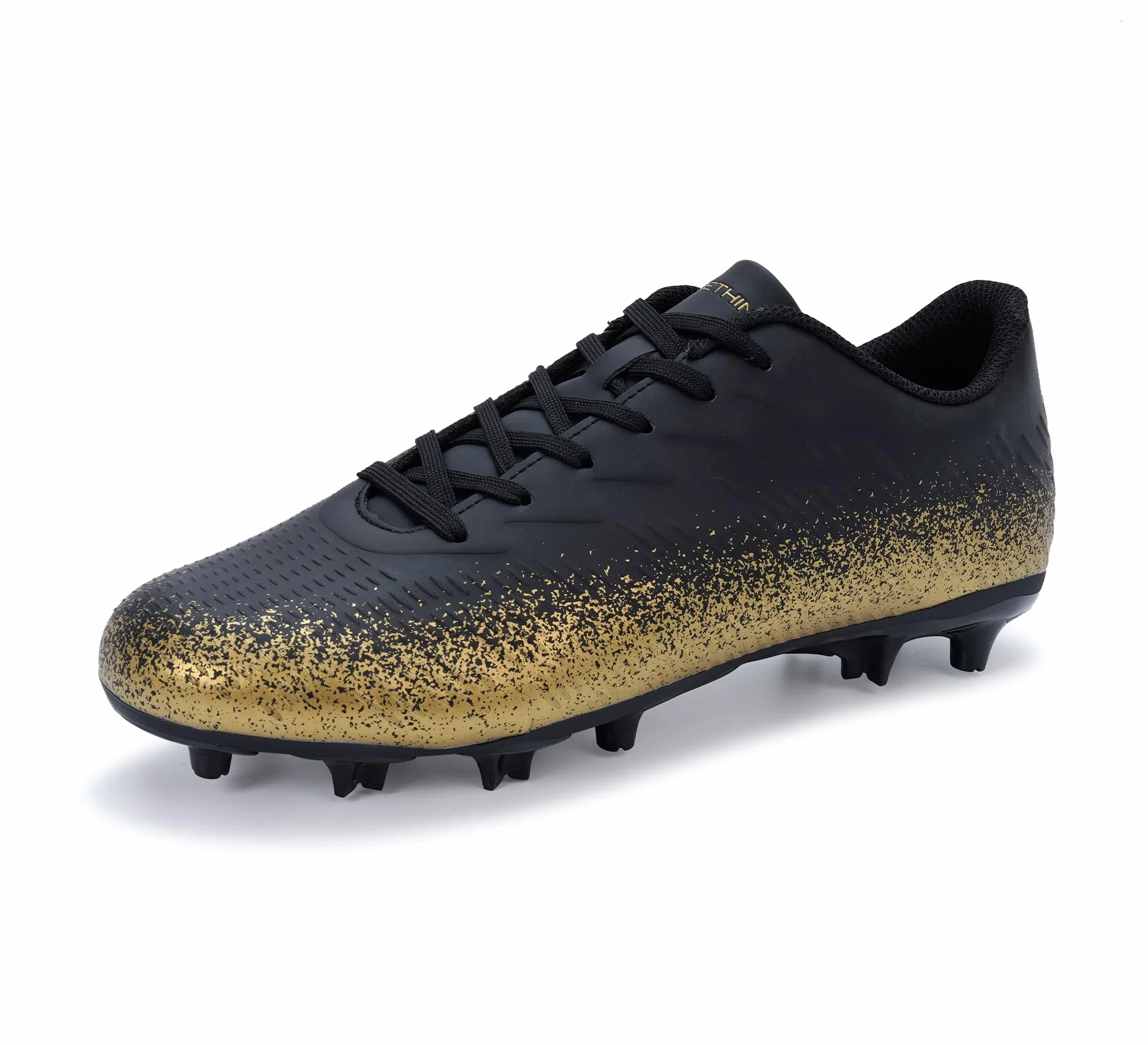 Chaussures de Football Homme Crampons Moulés Terrain Herbe Synthétique Tige Basse Antidérapantes