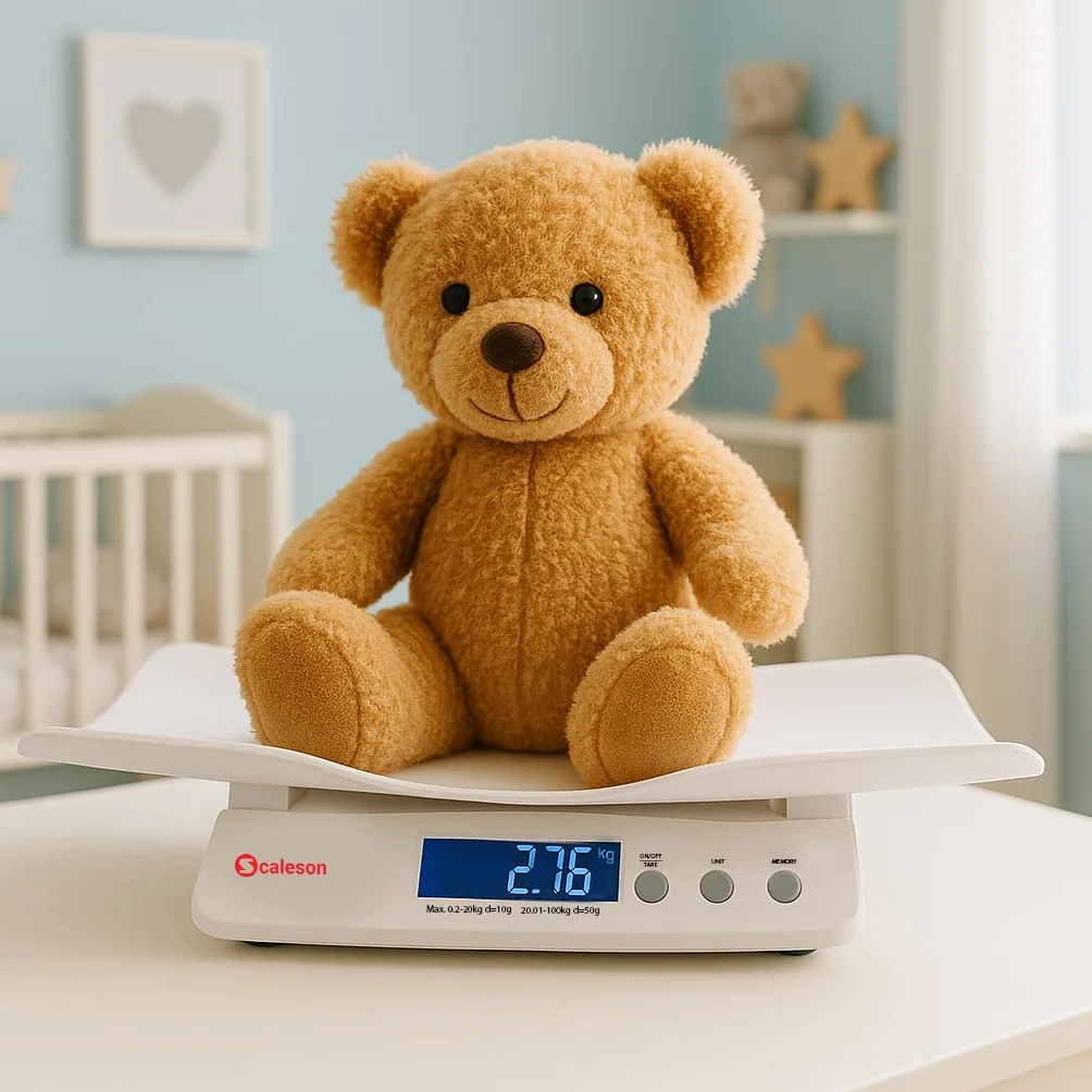 SCALESON S212 Pèse-bébé et pèse-enfant multifonctionnel 200g-100kg