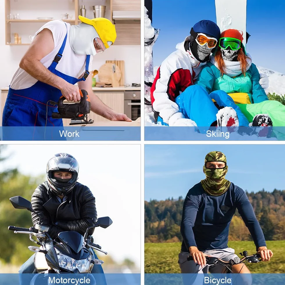 Cagoule Balaclava Été Protection UV Anti-Transpiration Respirant Moto Running Cyclisme Randonnée