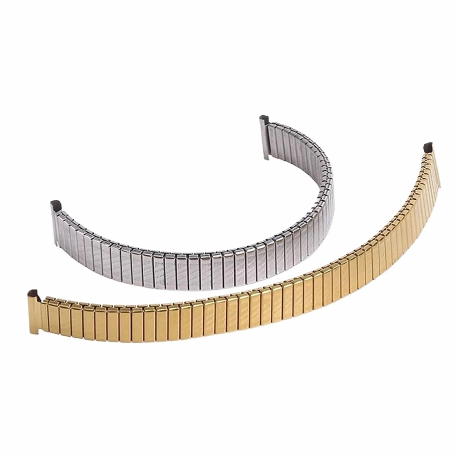 Bracelet de montre élastique en métal extensible unisexe