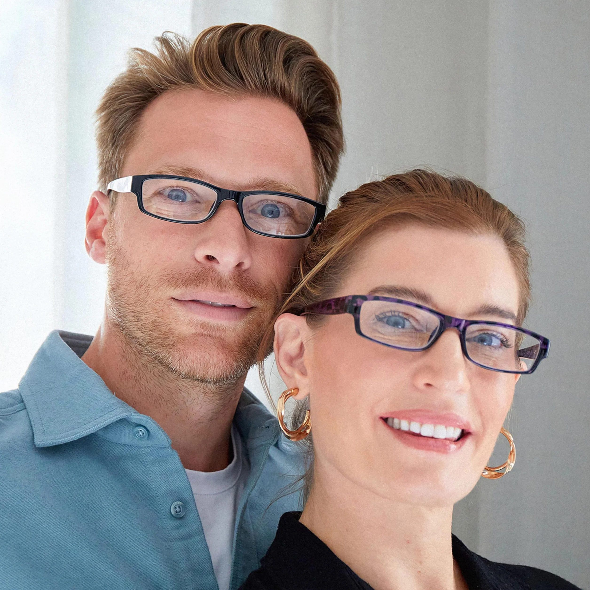OPULIZE ACE Lunettes de Lecture Lot de 5 +2.50 Monture Étroite Bleu Rose Violet Vert Rouge