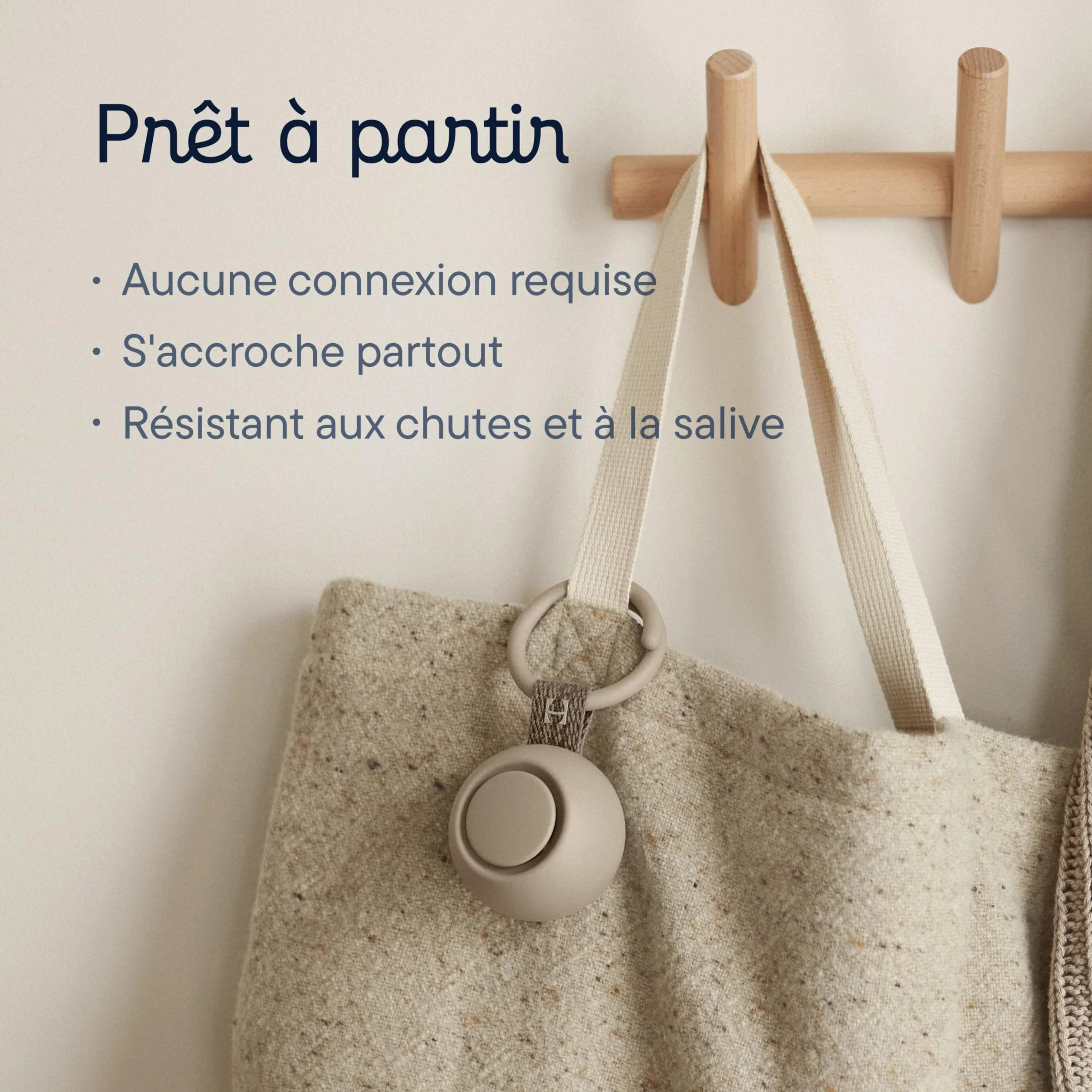 Hatch Rest Go Machine à Bruit Blanc Portable Bébé 10 Sons Apaisants Veilleuse Clip Poussette Putty