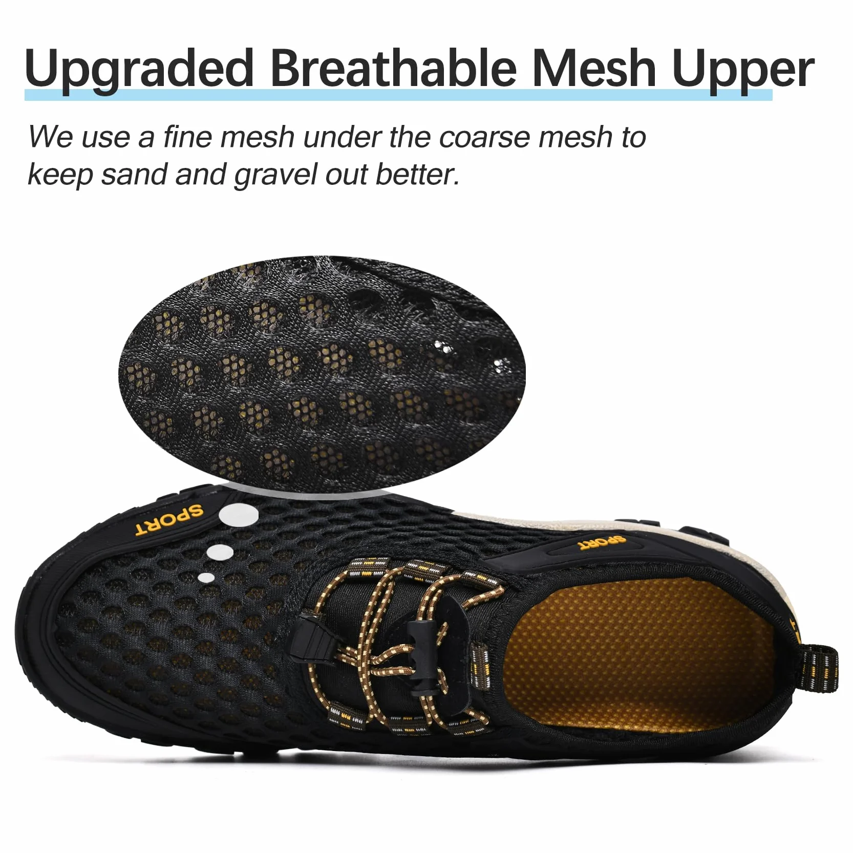 Chaussures d'Eau Hommes Aquatiques Plage Natation Séchage Rapide