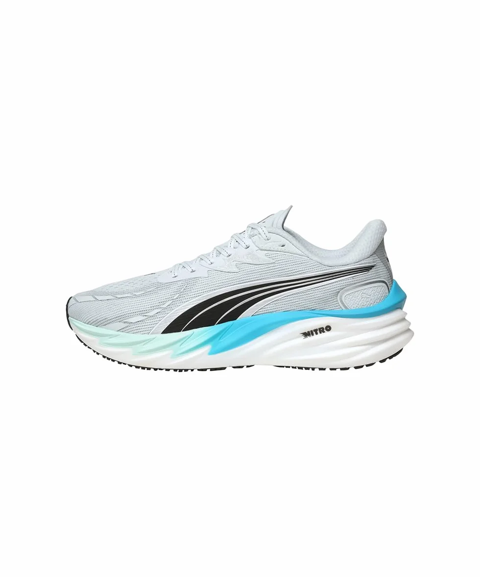 PUMA Velocity Nitro 4 Chaussures de Running Hommes Sea Glass-Speed Blue