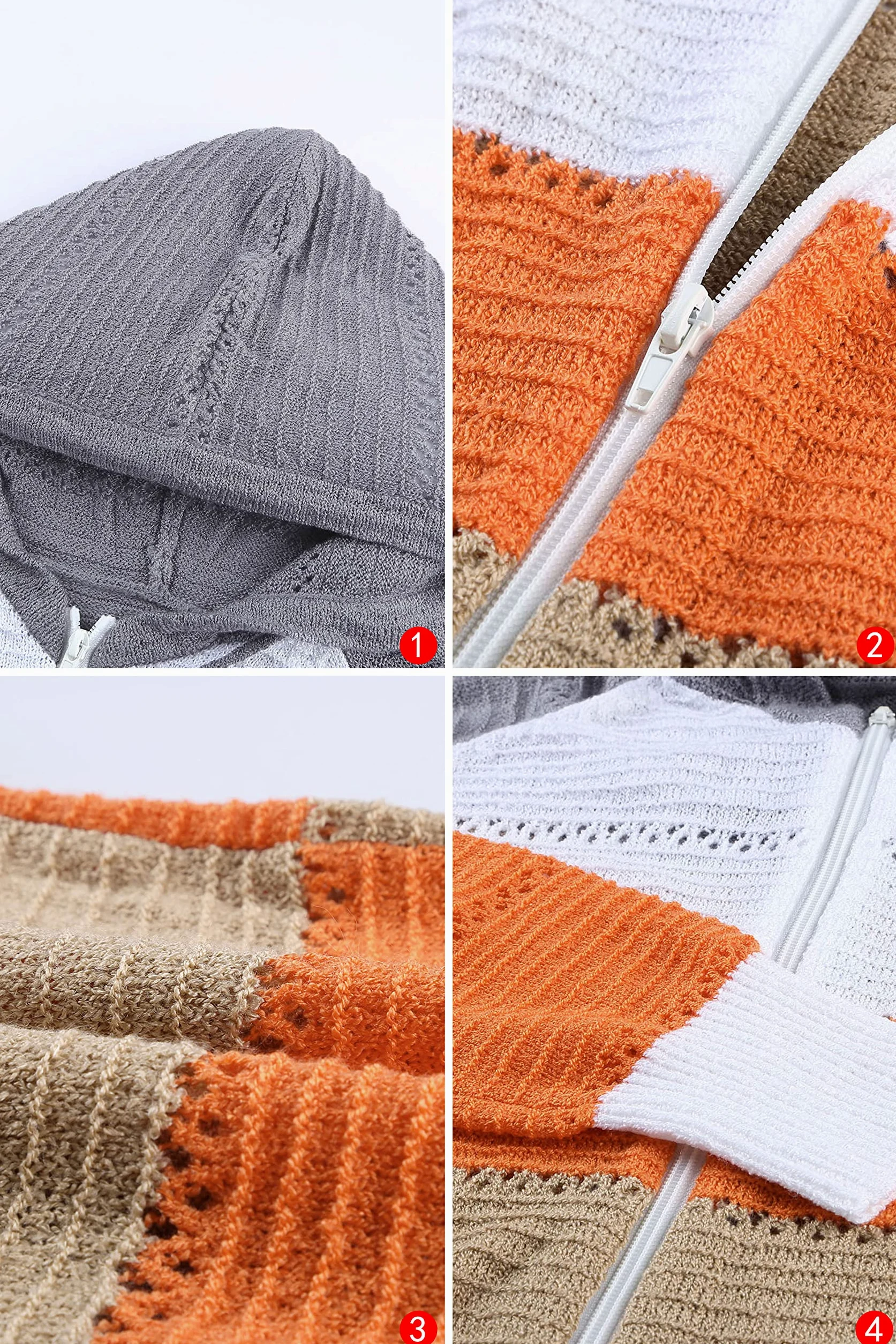 GOLDPKF Pull Femme vêtements Femme Pull en Tricot à Capuche pour Femme Veste d'hiver décontractée à Manches Longues