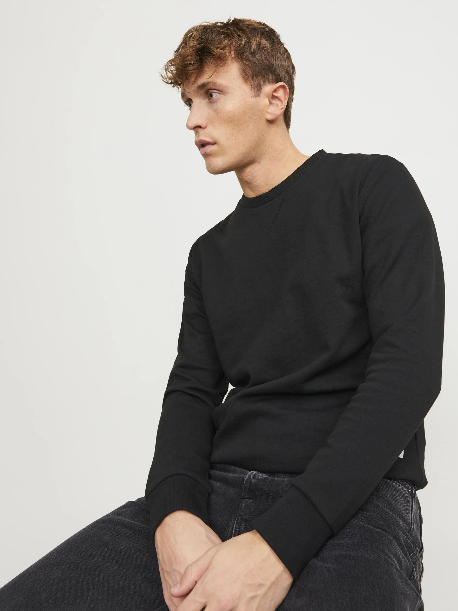 JACK & JONES Sweat à col Rond Uni