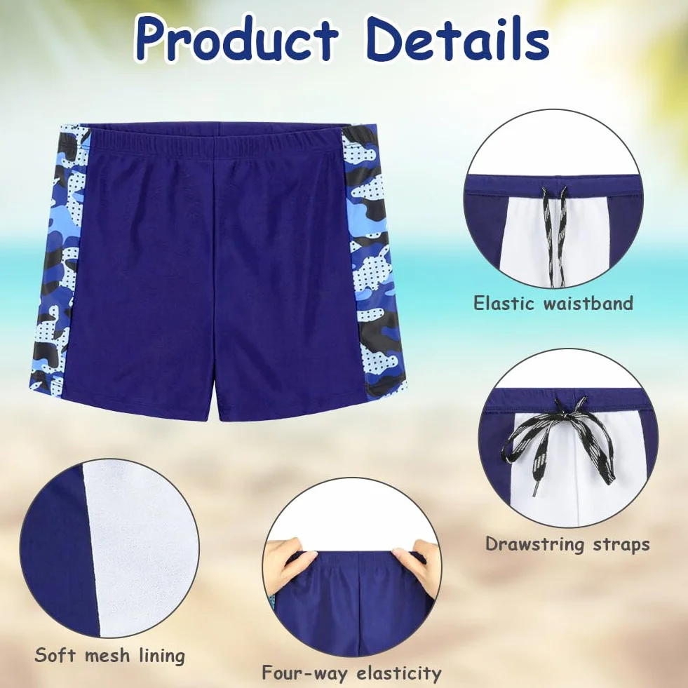 Aomig Maillot de Bain pour Garçon Short de Bain À Séchage Rapide Taille 12