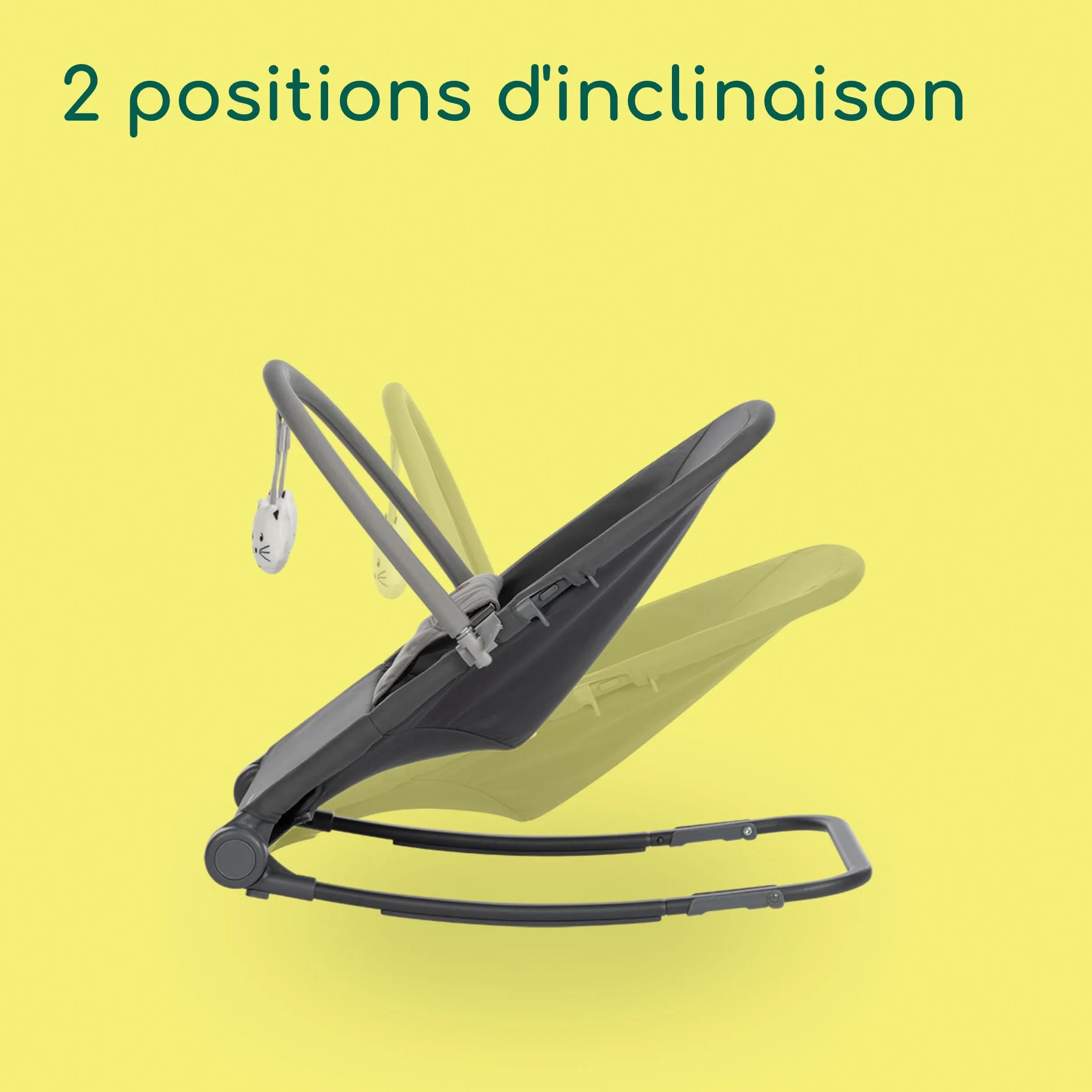 Bebeconfort Aster transat bébé pliable ultra compact 0–2 ans 2,7 kg Tinted Graphite