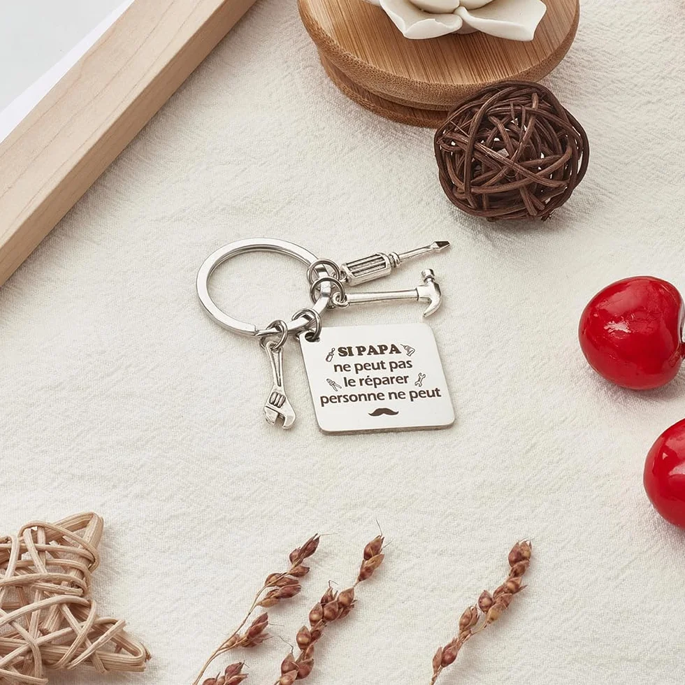 Porte-Clés Papa Cadeau Fête Des Pères Original