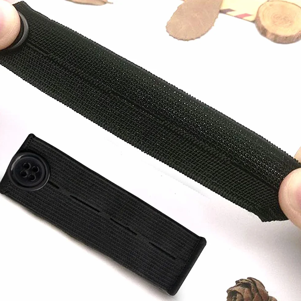 Lot de 5 extenseurs de taille réglables élastiques pour pantalons jeans grossesse