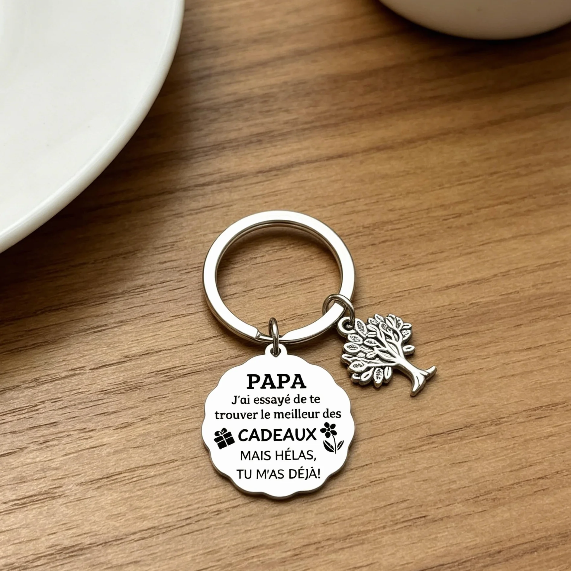 Cadeau Papa Porte-clés Fête des Pères Anniversaire Noël
