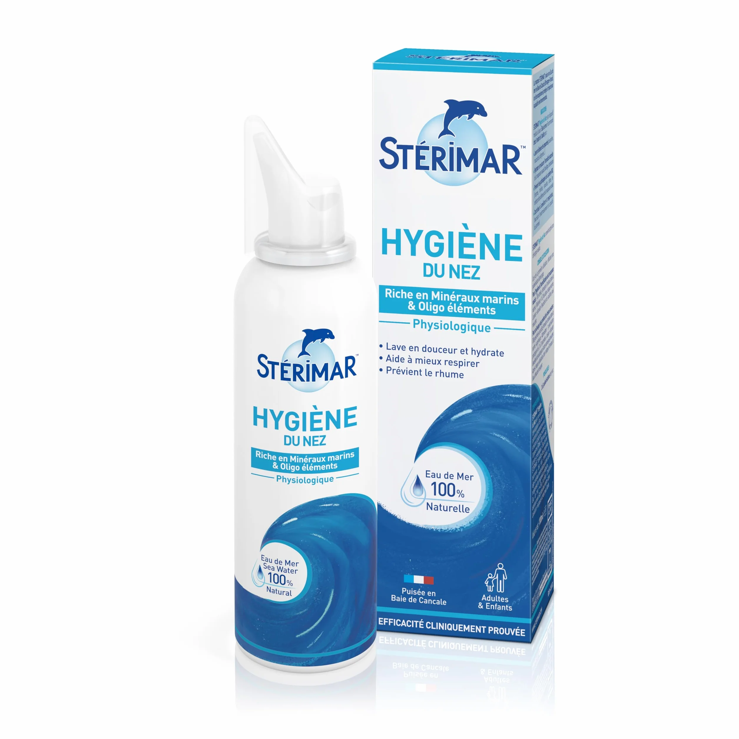 STÉRIMAR Hygiène du Nez Spray Nasal 100 ml Eau de Mer 100% Naturelle Formule Physiologique