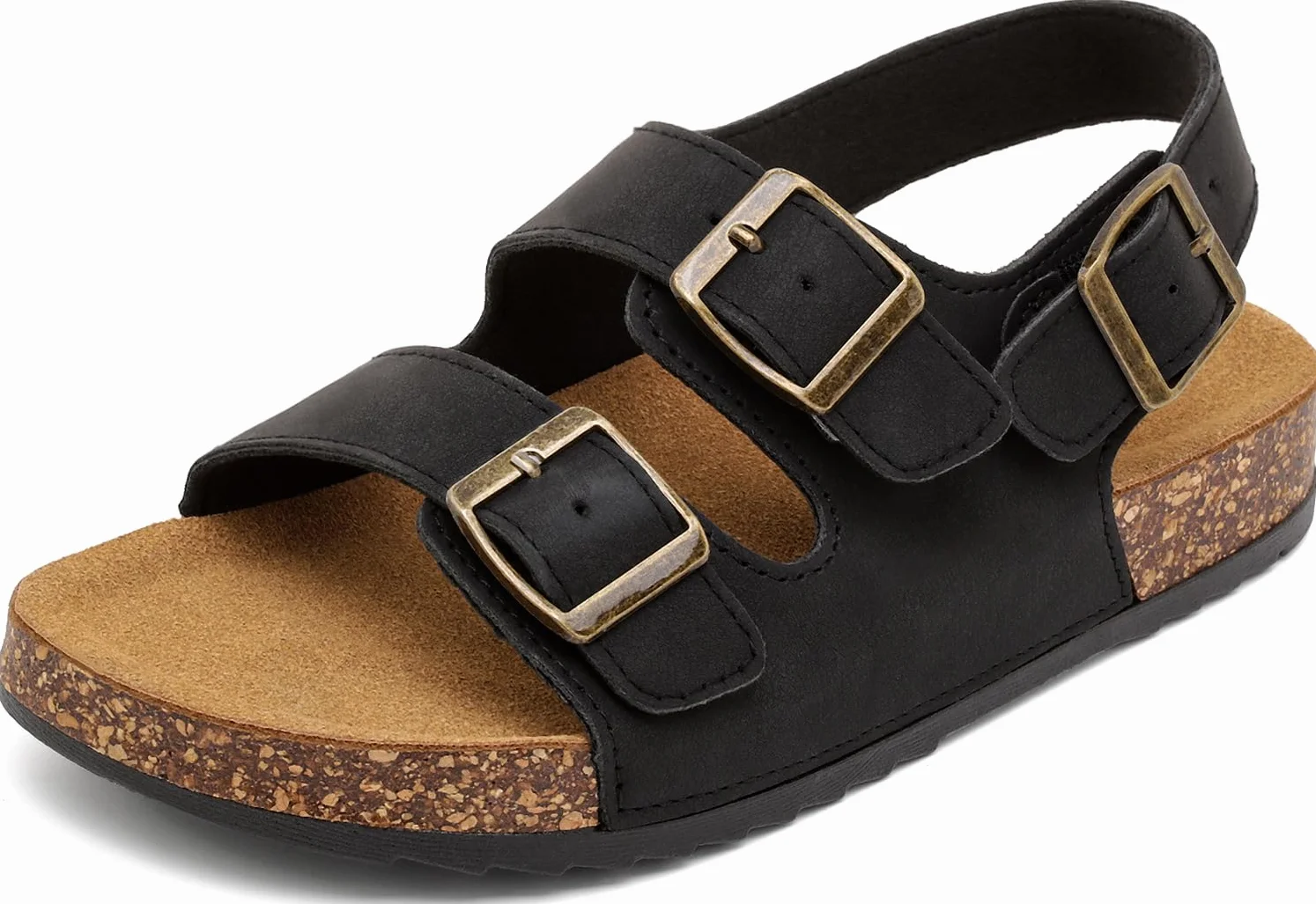 Sandales Femme Antidérapantes Été Liège Plateforme Boucles Chaussons
