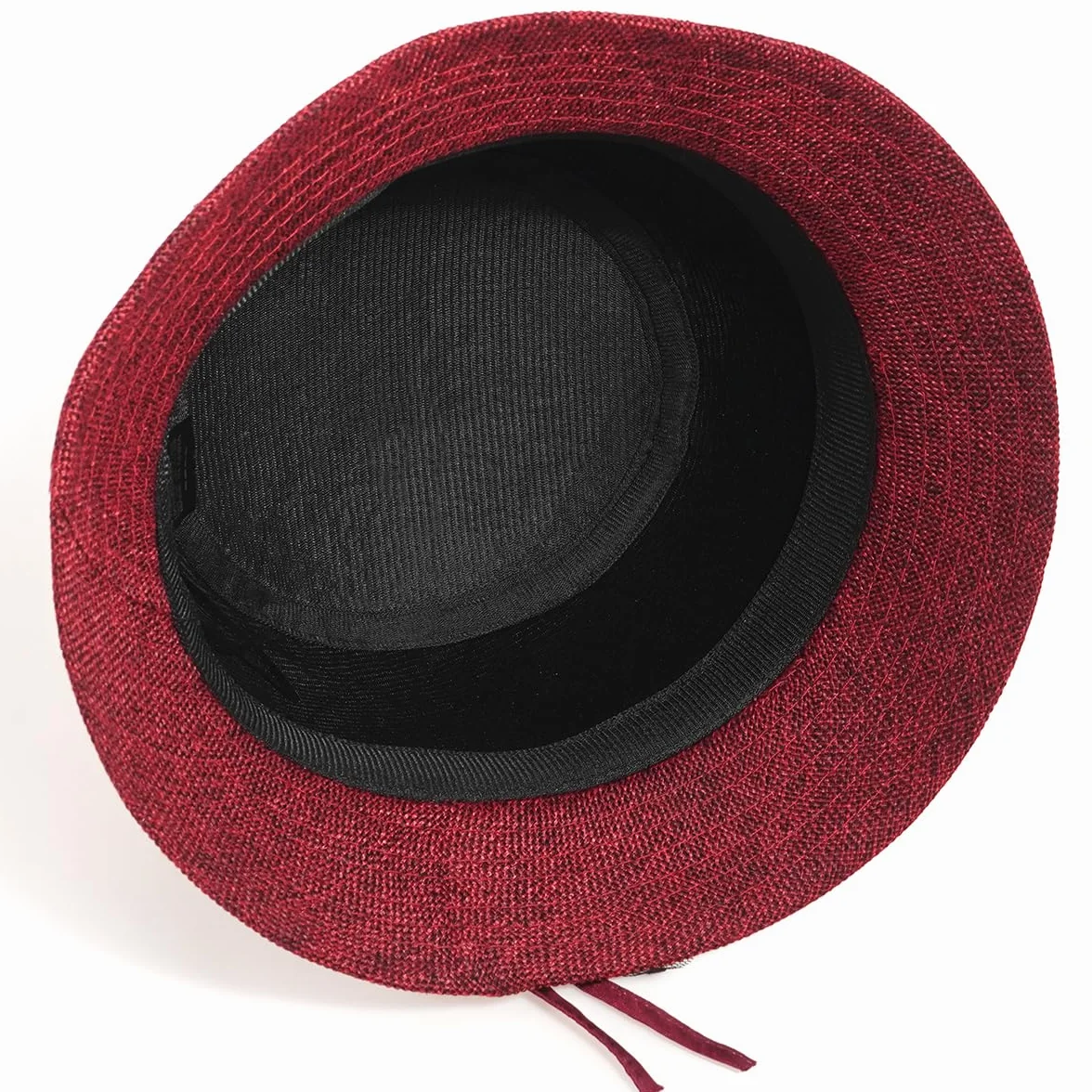 Initlove Chapeau cloche vintage pour femme - Chapeau melon floral mariage
