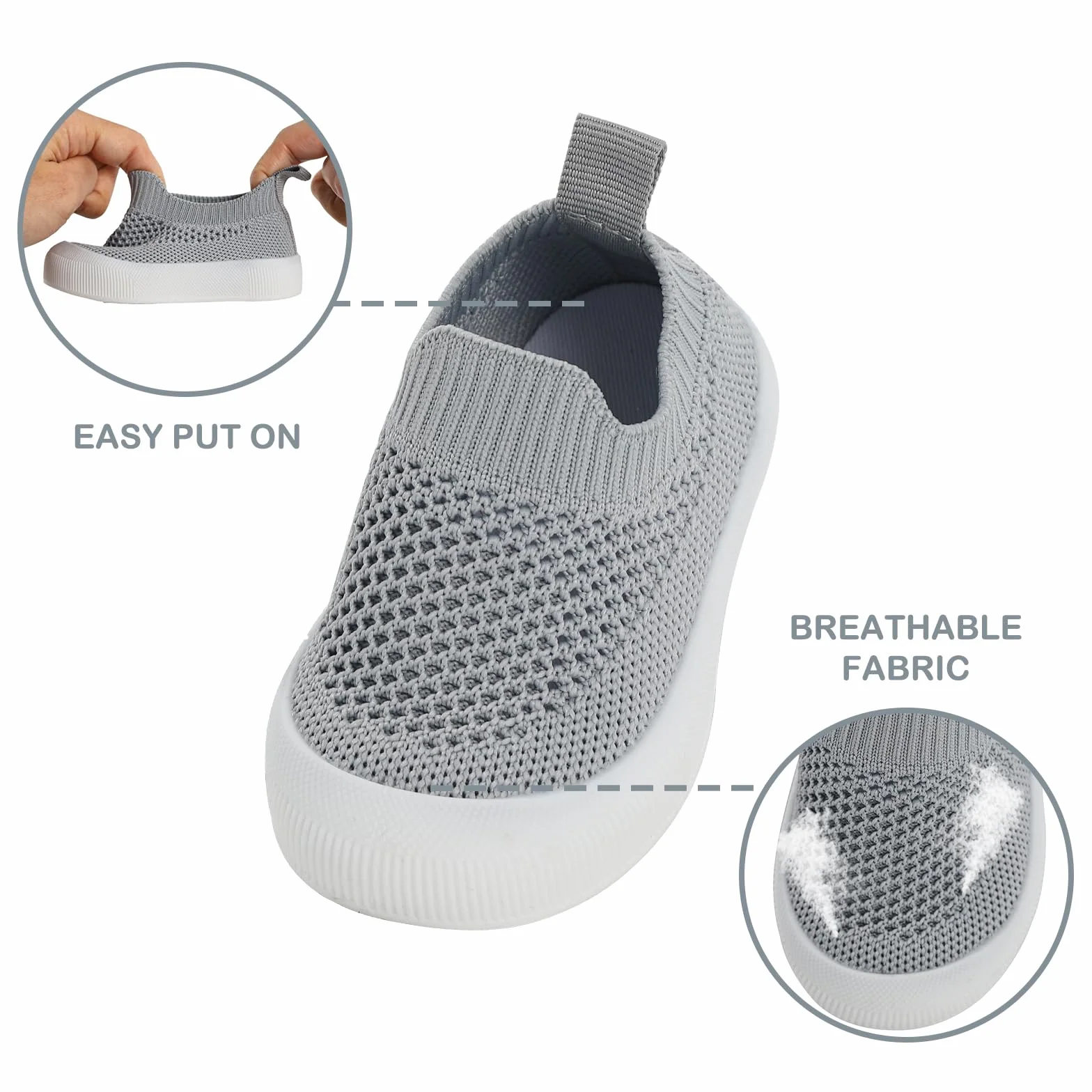 Chaussures Premier Pas Bébé Garçon Fille Antidérapant Semelle Souple 0-3 Ans