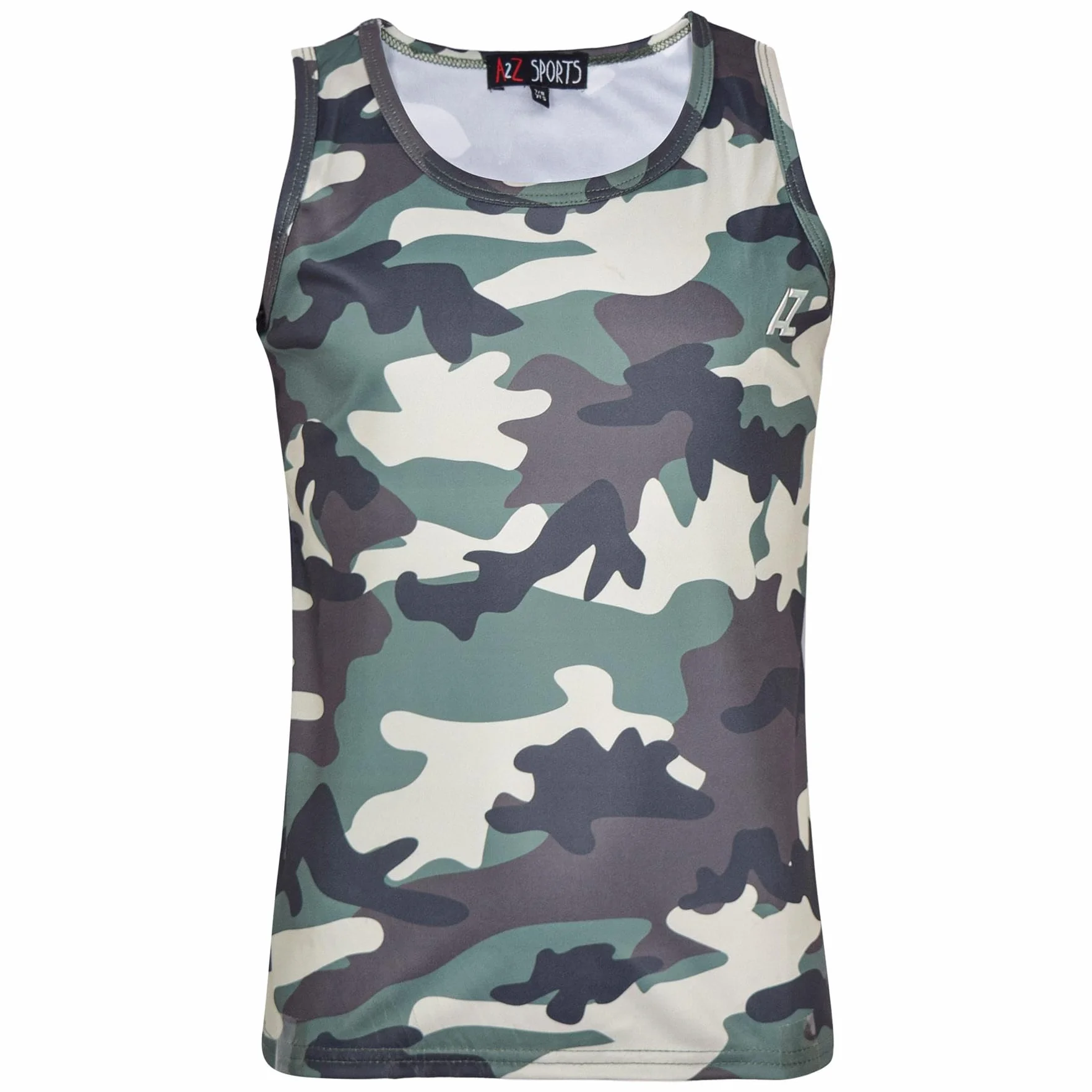 Garçons Gilet Sans Manches Camouflage Athlétique Respirant Été Débardeur Âge 3-14 Ans