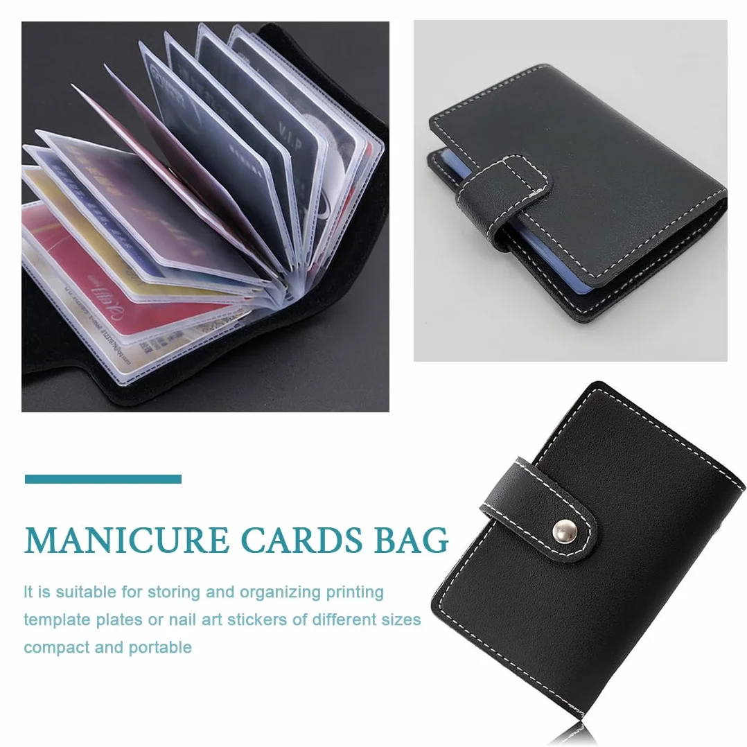 JEYORZY Porte-Carte Homme RFID Cuir 26 Fentes Noir