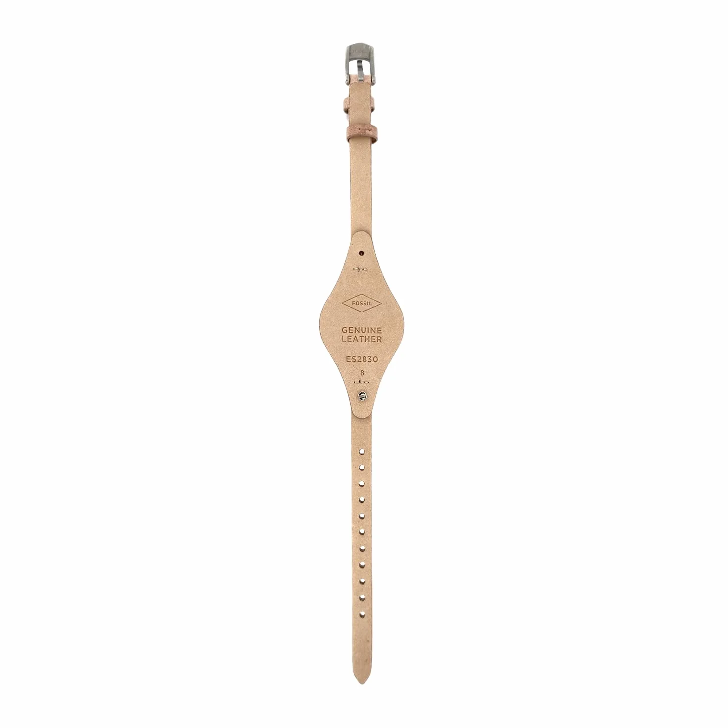 Fossil Bracelet de Montre pour Femmes 8mm Cuir Beige Originale ES2830