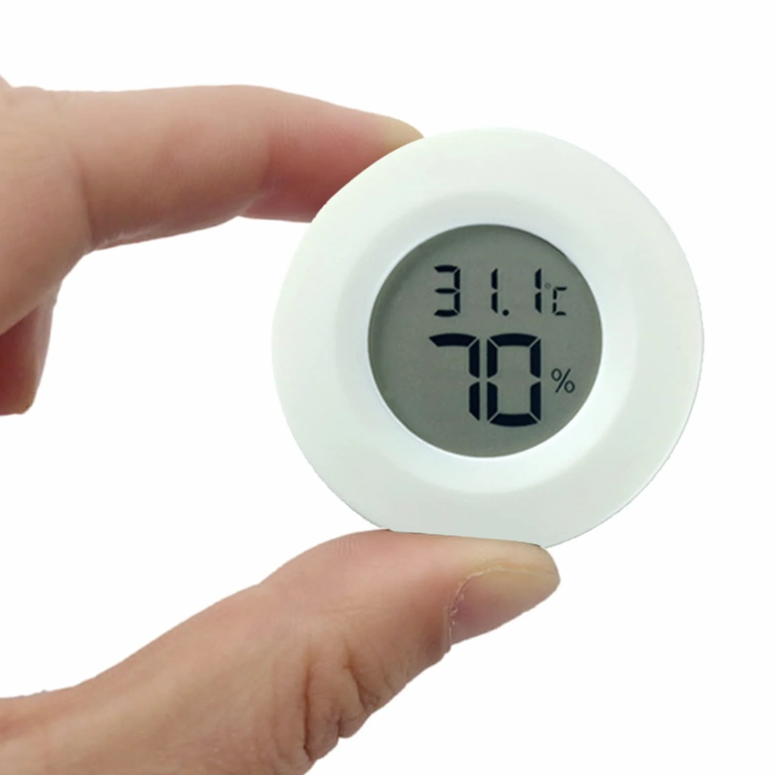 Lot de 4 thermomètres et hygromètres d'intérieur haute précision pour chambre, salon et jardin