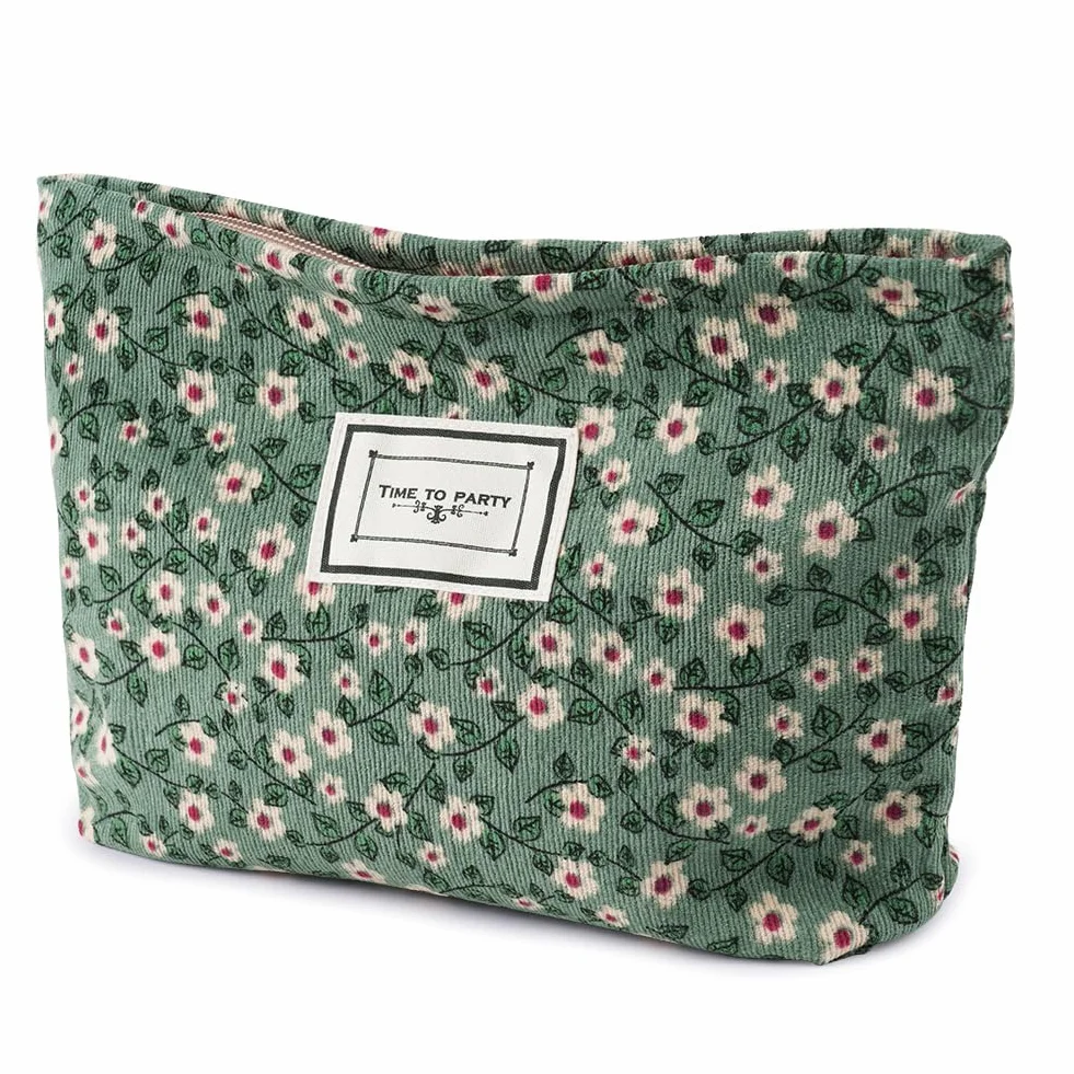 Aucuu Trousse de Toilette Voyage en Toile, Sac Organiseur Cosmétique Femme