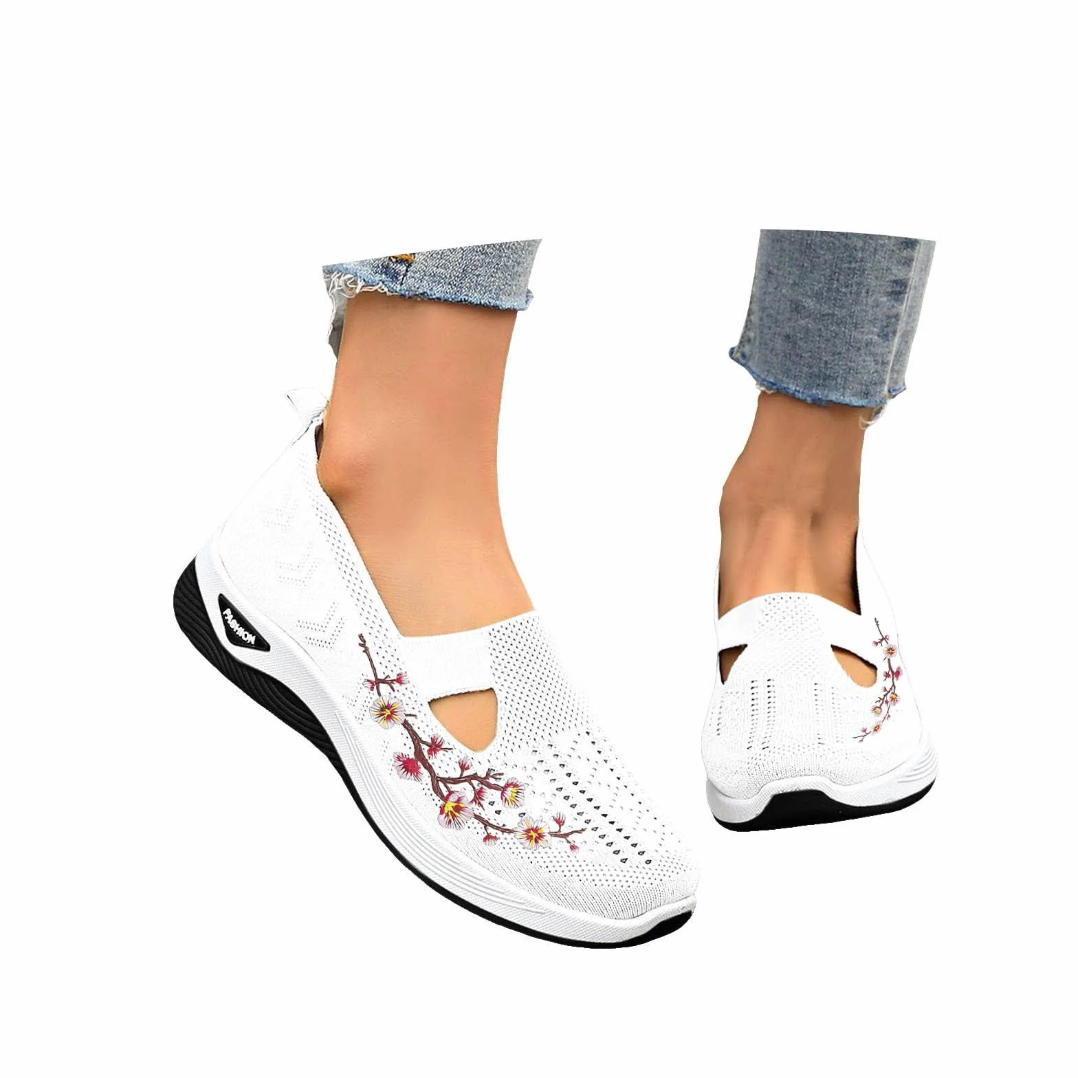 Barefoot Femme Chaussures Pieds Nus Respirant Légères Confortable Slip on Sneakers sans Lacets Plateforme Orthopédique
