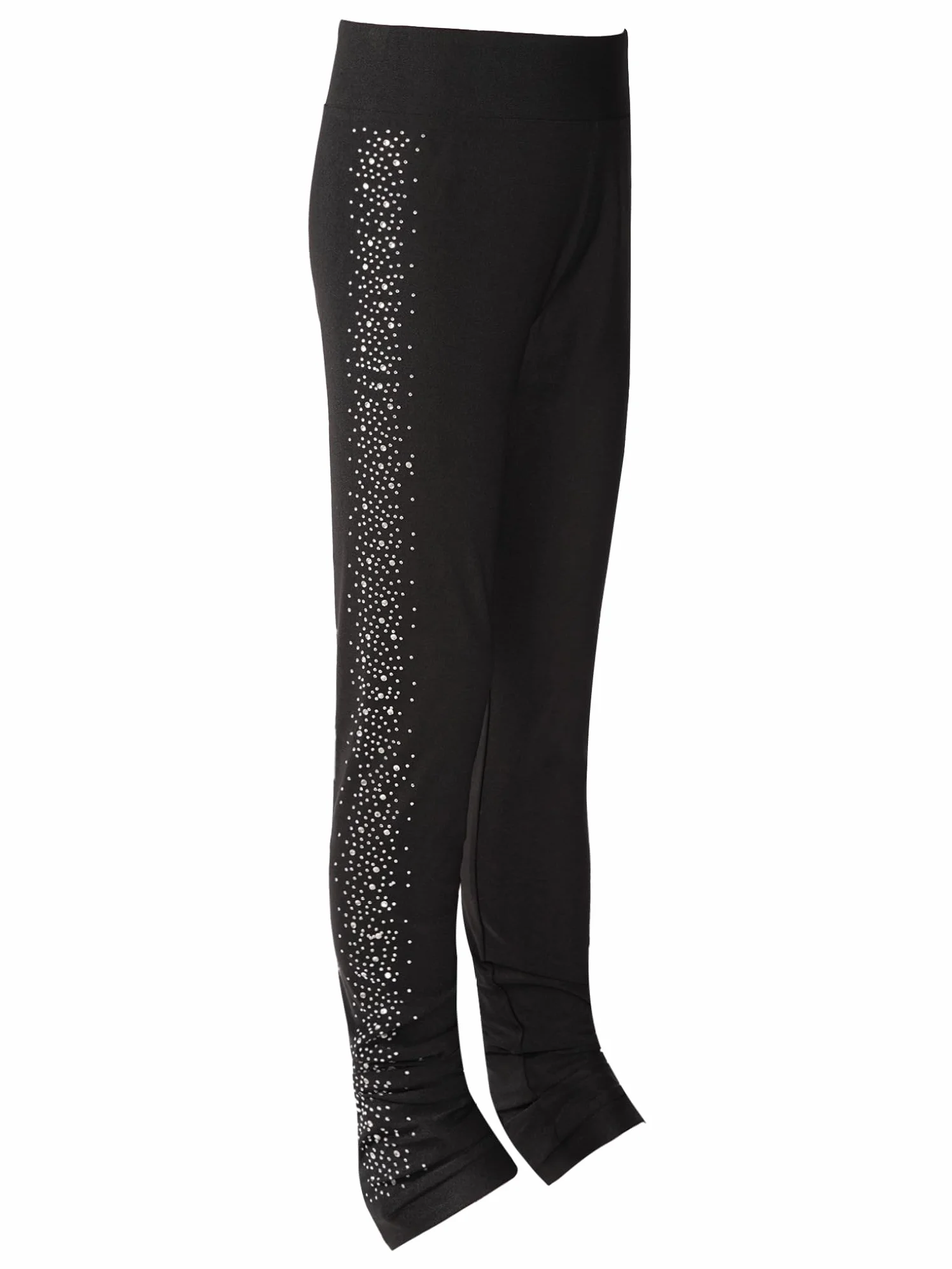 Pantalon Patinage Artistique Brillant Strass Fille 5-16 Ans