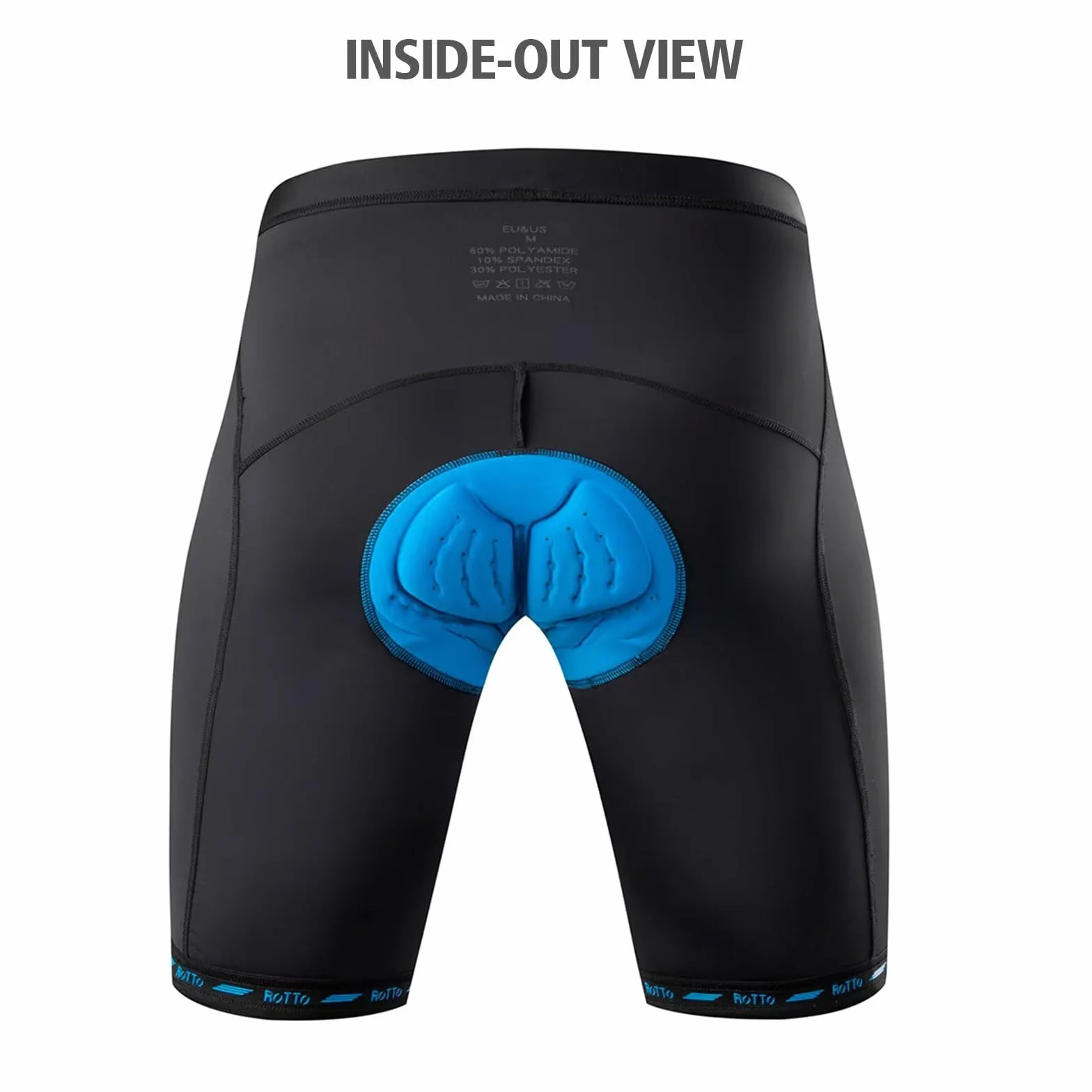 ROTTO Cuissard Velo Homme Shorts Cyclisme Rembourré