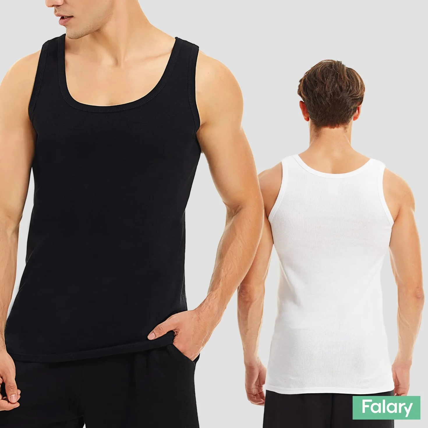 Lot de 3/5 Débardeur Homme 100% Coton FALARY